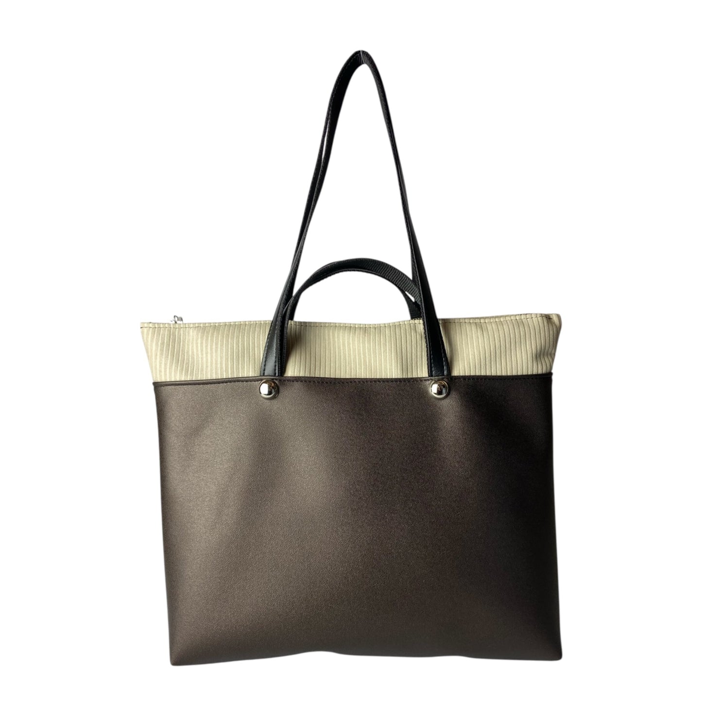 Shopper Mocha & Cream - Borsa donna a mano e spalla