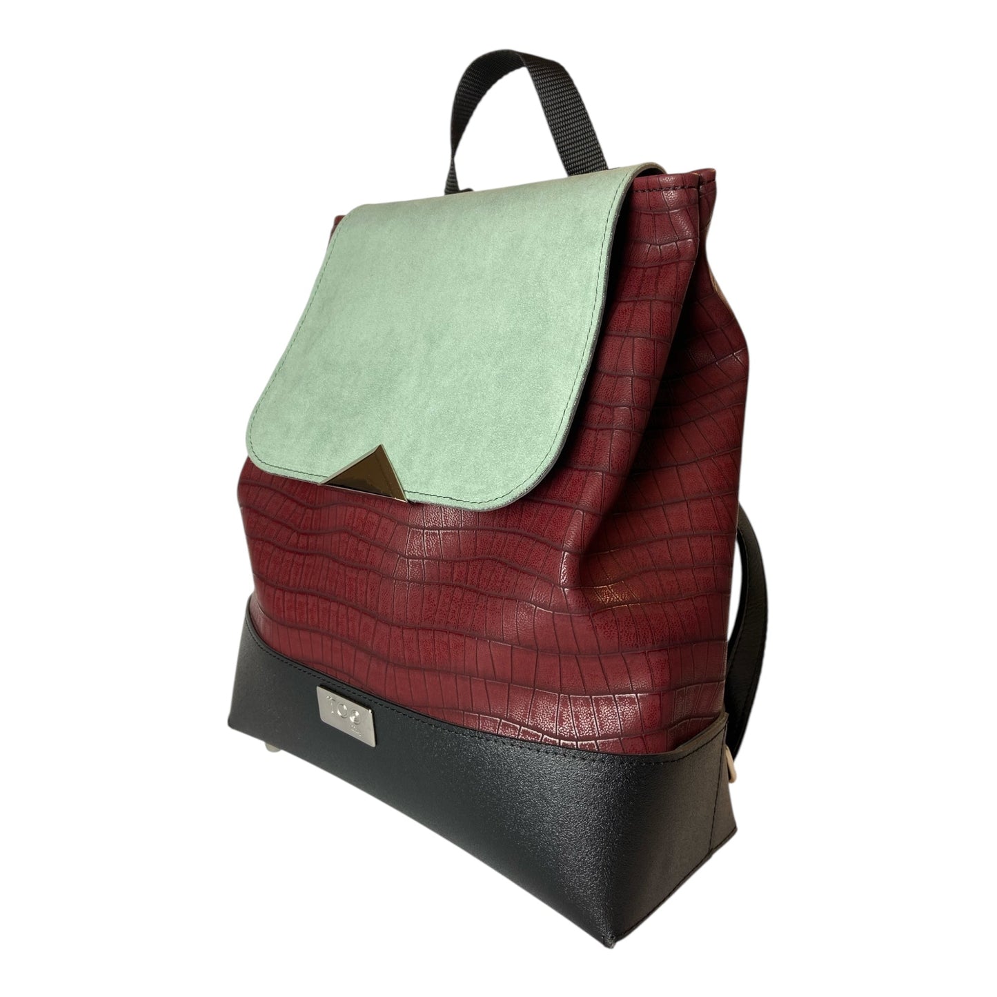 Tre Terzi Zaino Bordeaux Menta - Zaino donna