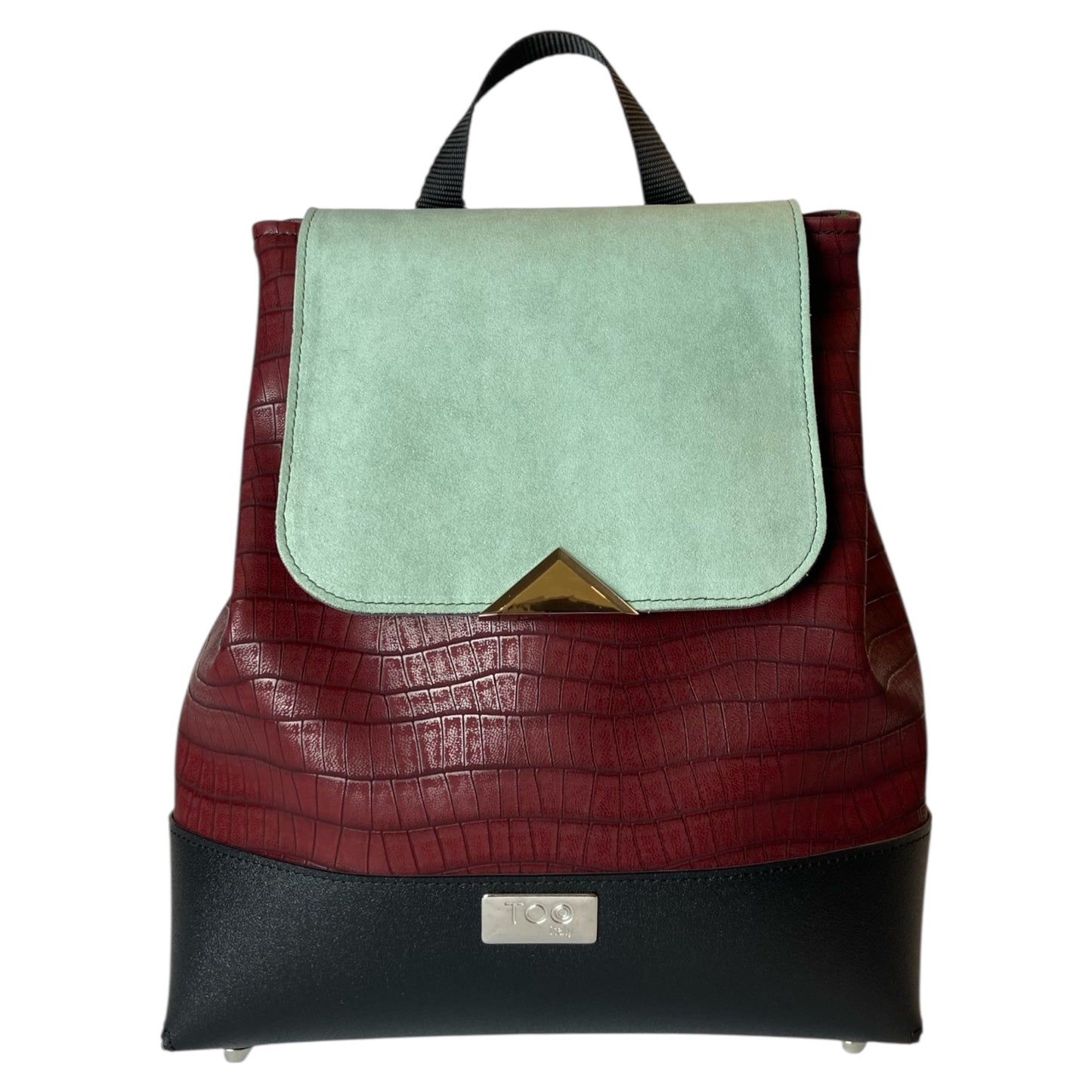 Tre Terzi Zaino Bordeaux Menta - Zaino donna