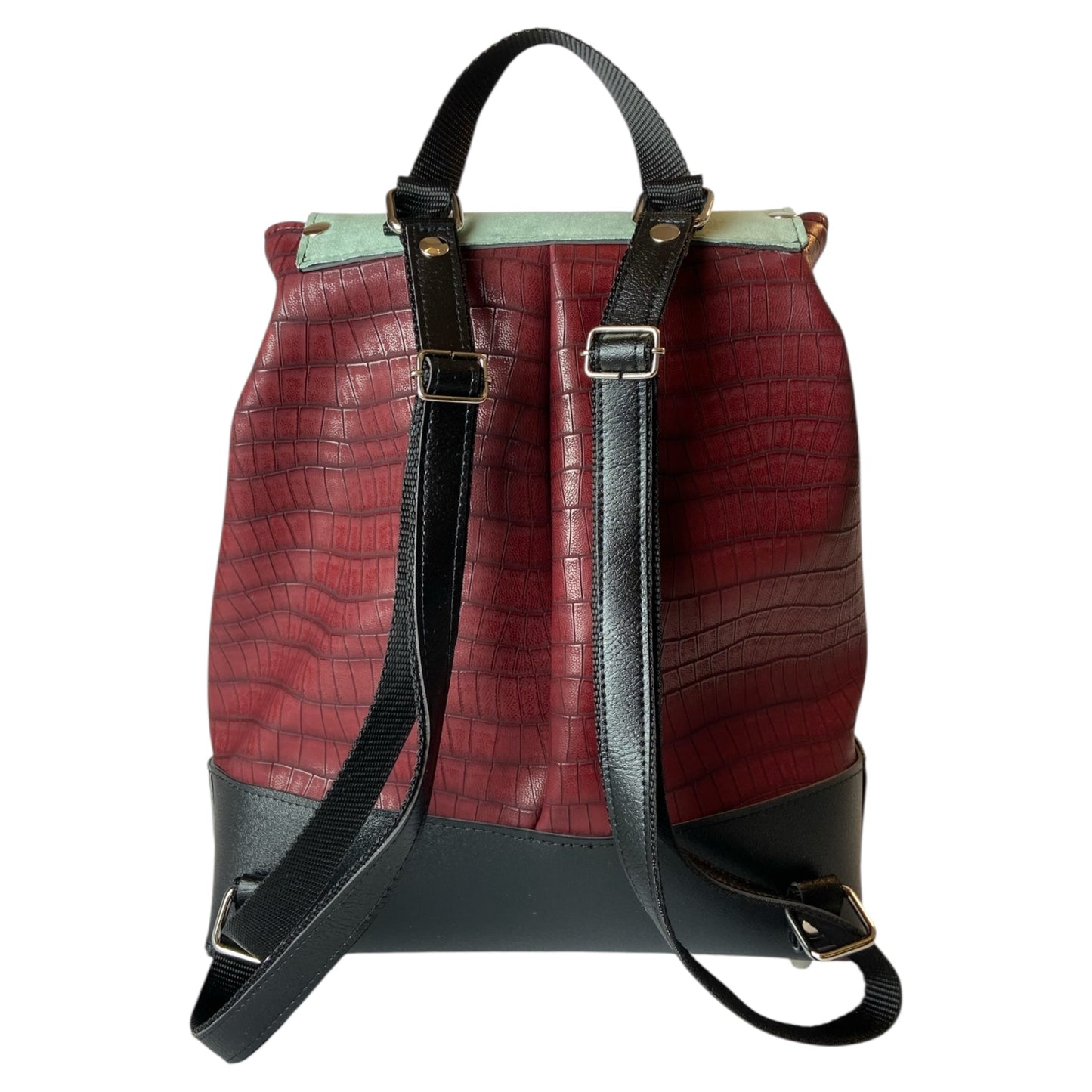 Tre Terzi Zaino Bordeaux Menta - Zaino donna