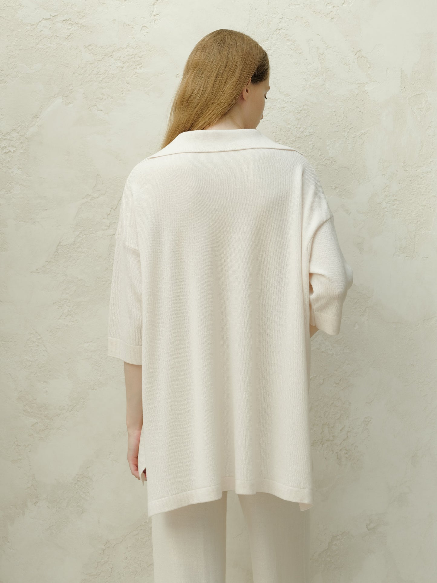 Extra Fine Merino Wool Maxi Polo