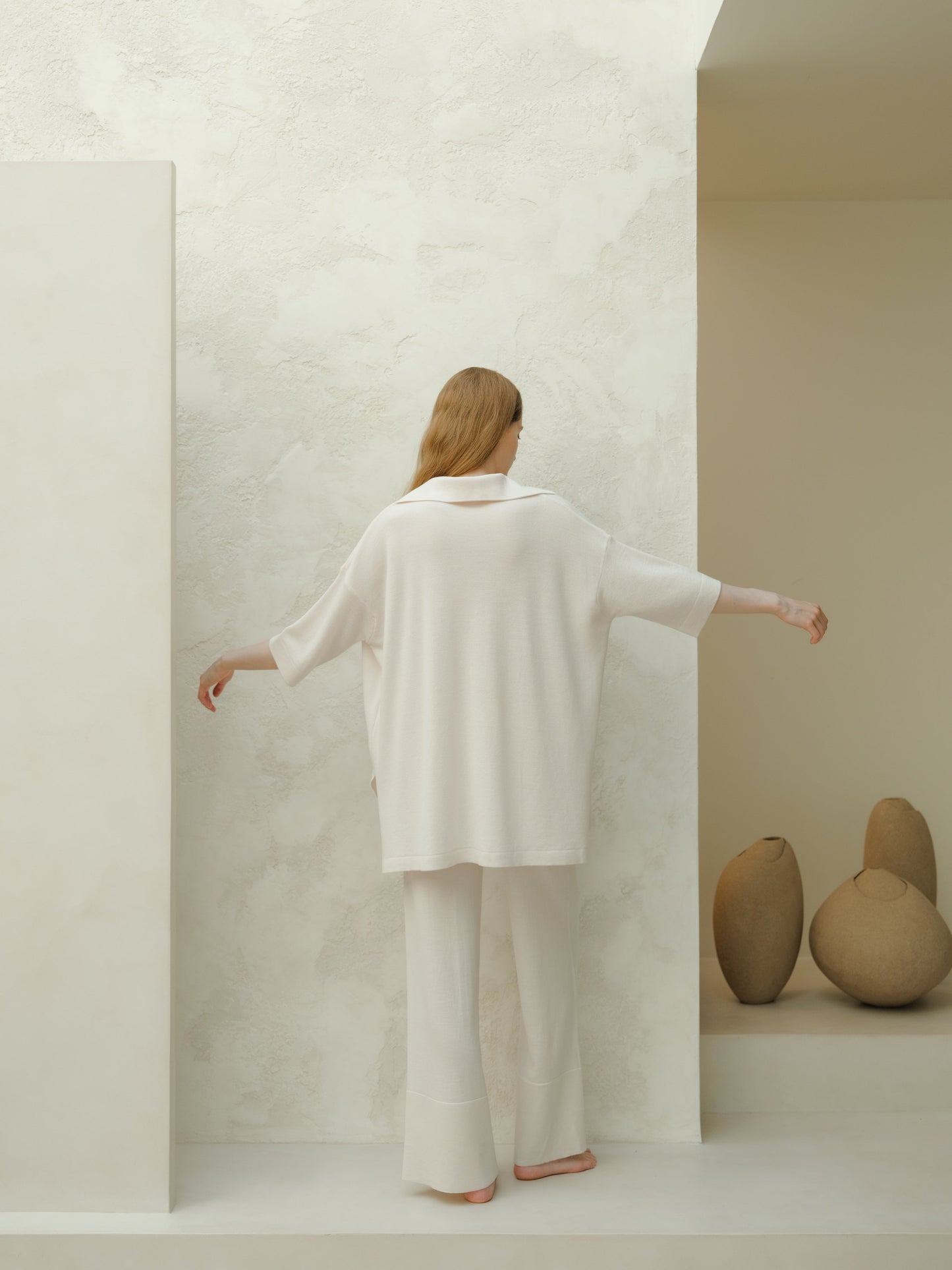 Extra Fine Merino Wide-Leg Trousers