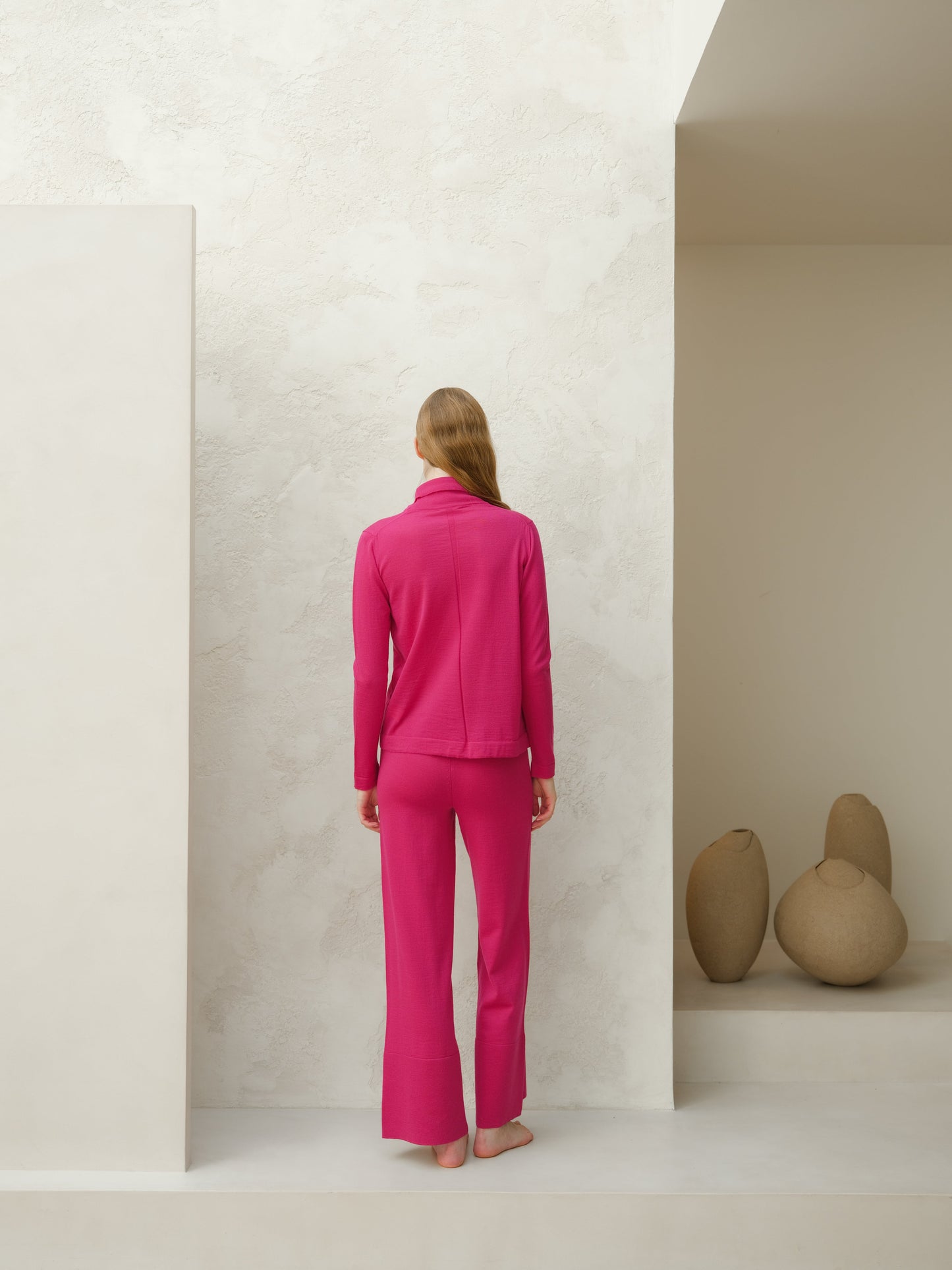Extra Fine Merino Wide-Leg Trousers