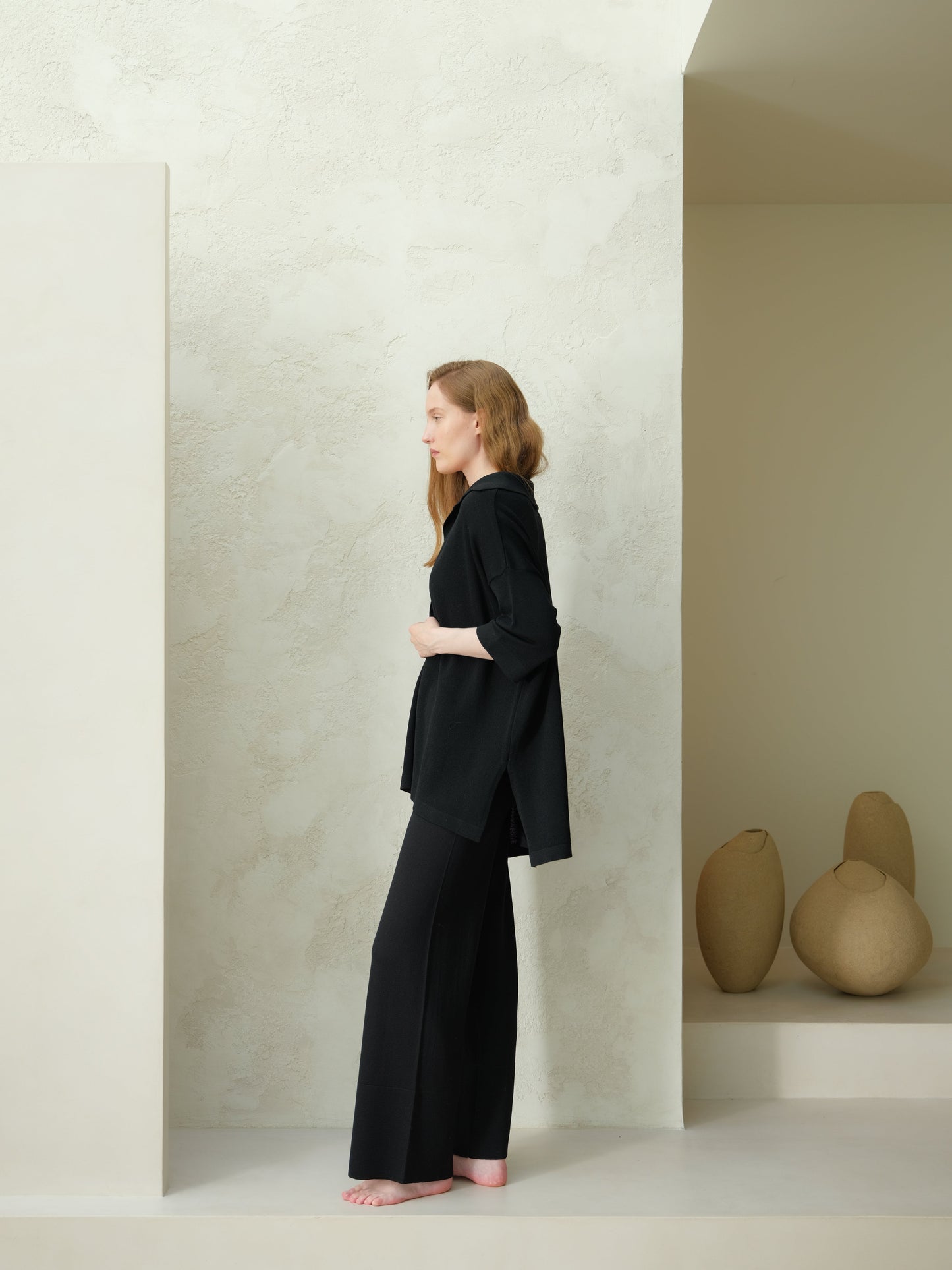 Extra Fine Merino Wool Maxi Polo