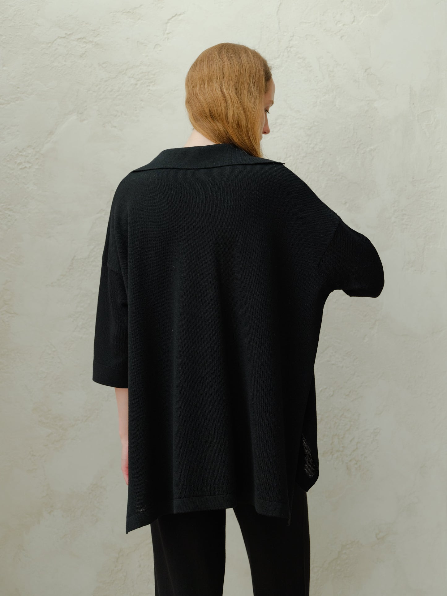 Extra Fine Merino Wool Maxi Polo