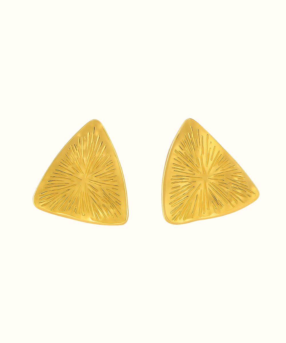 Orecchino Piastra Triangolare