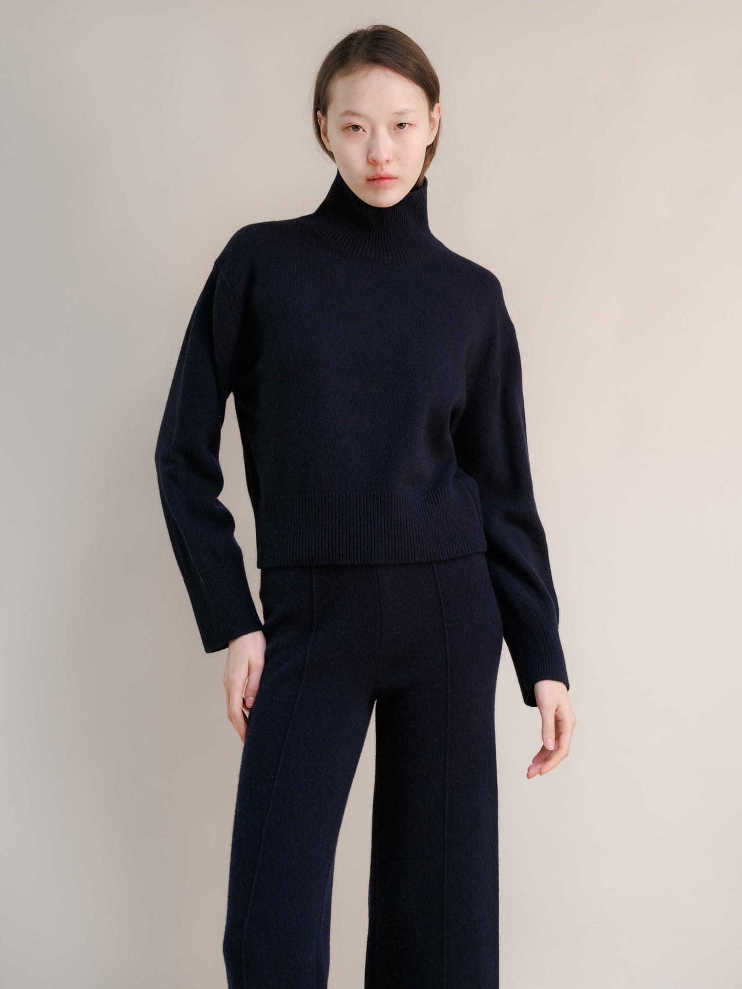 Cashmere Mix Turtleneck Sweater