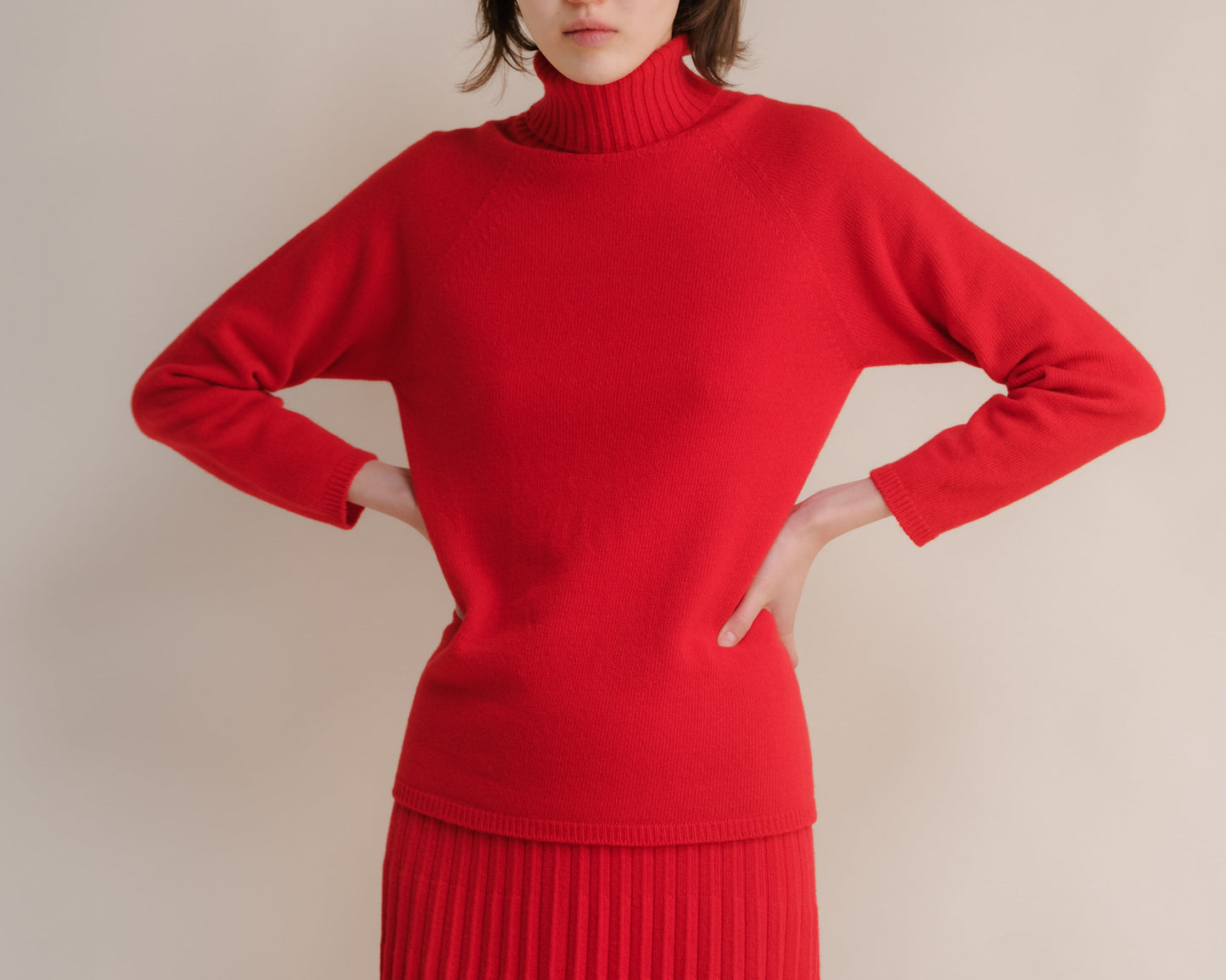 Cashmere Mix Turtleneck Sweater (3D-Knit)