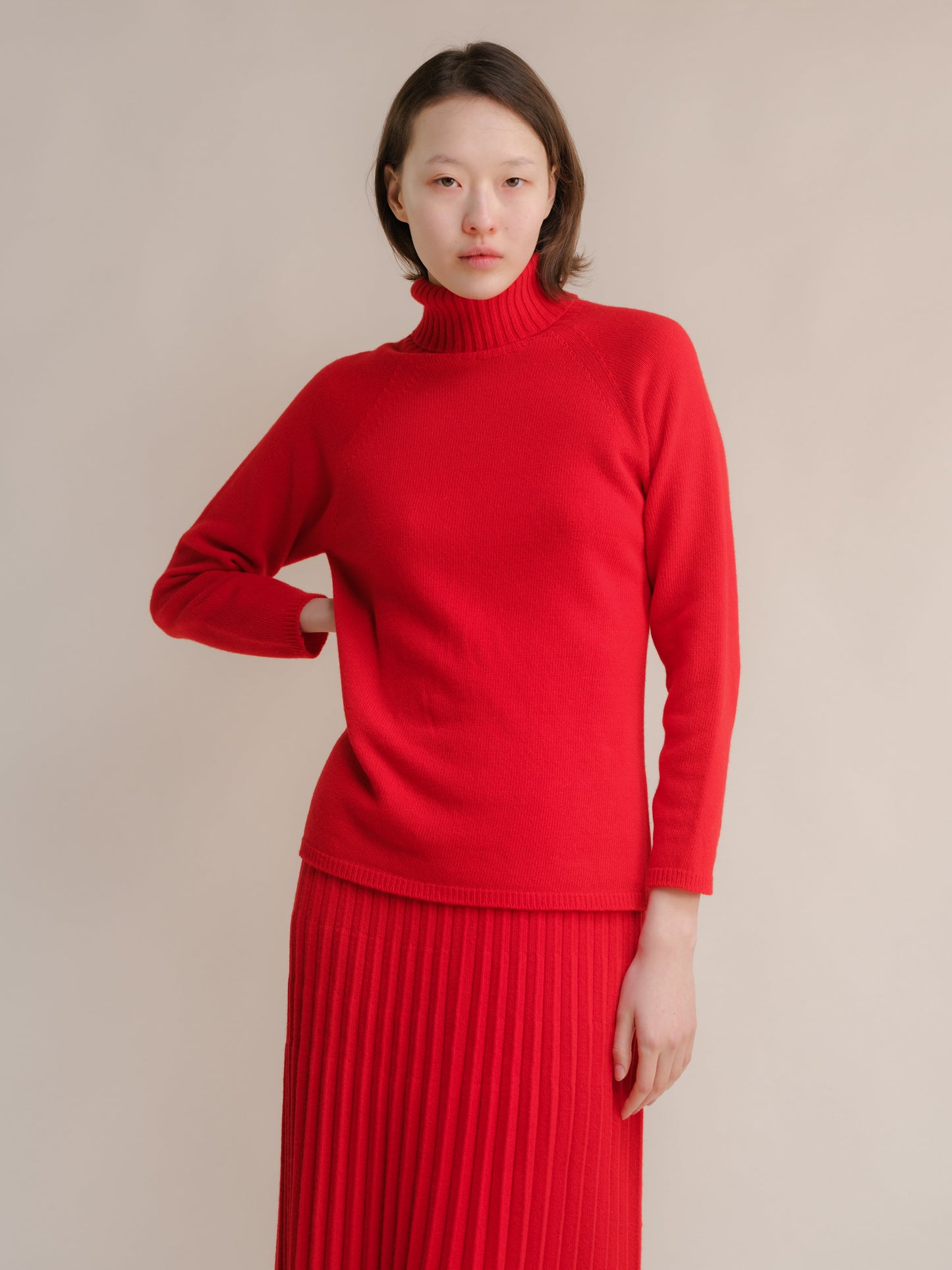Cashmere Mix Turtleneck Sweater (3D-Knit)