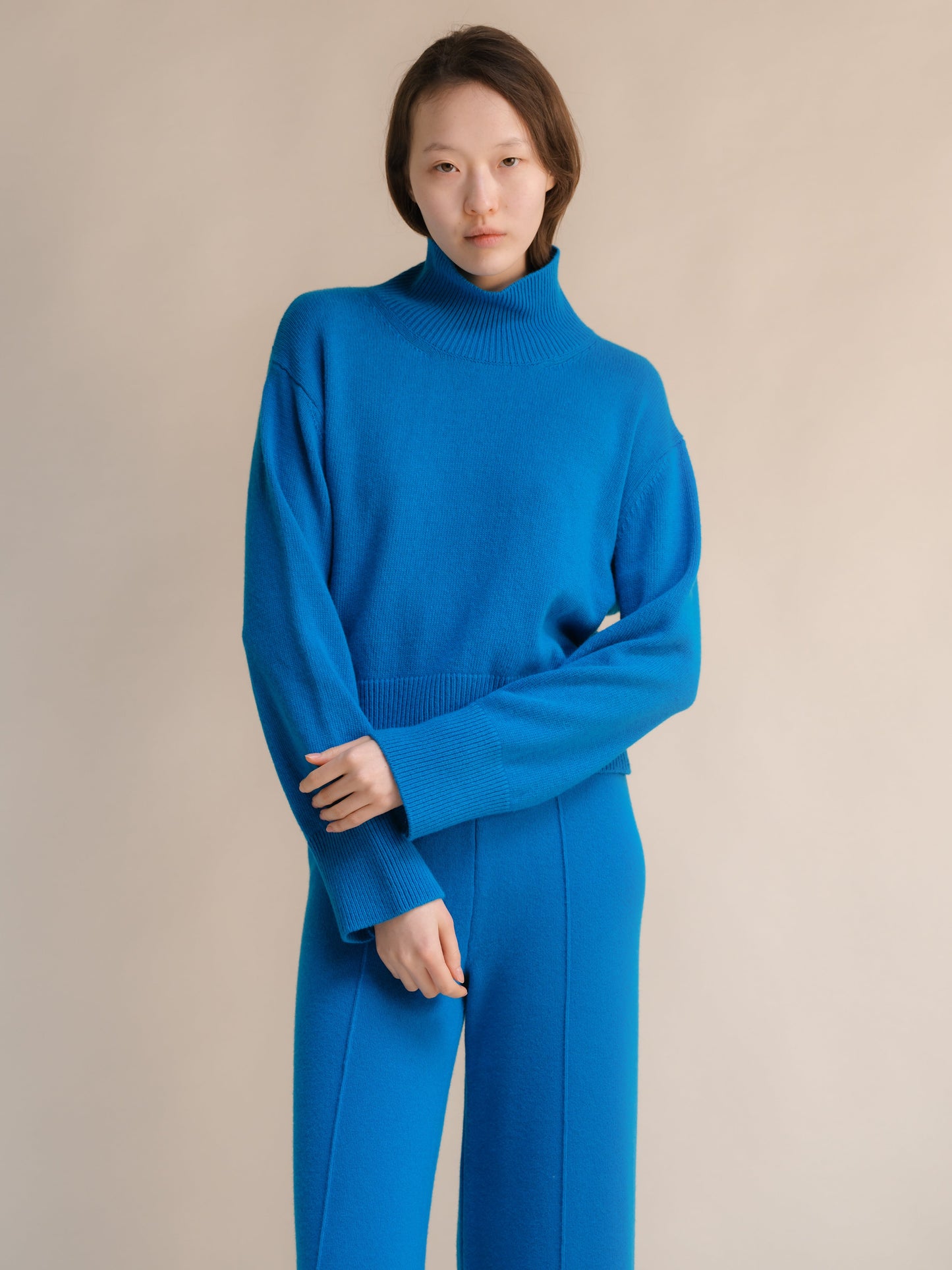 Cashmere Mix Turtleneck Sweater