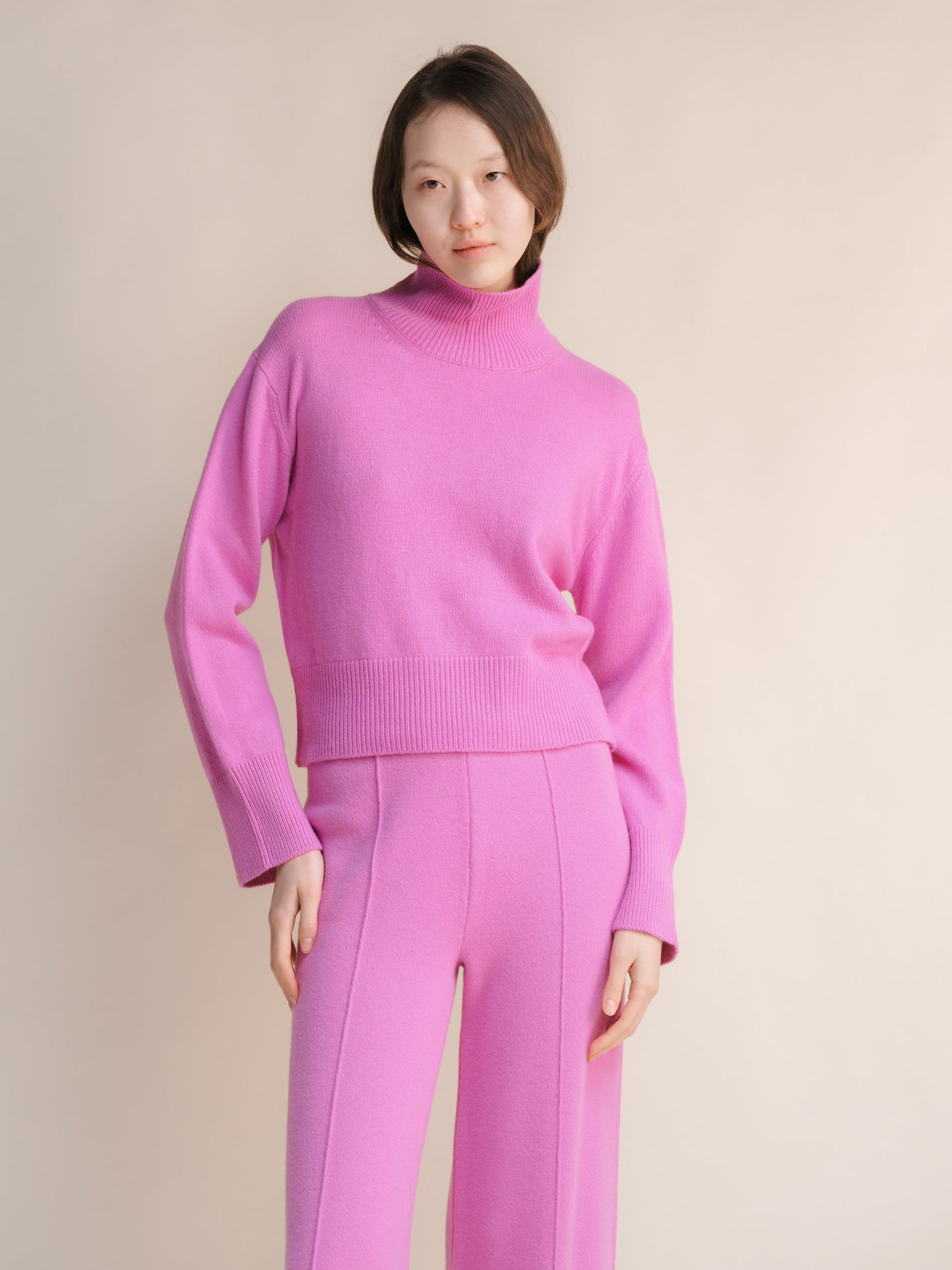 Cashmere Mix Turtleneck Sweater