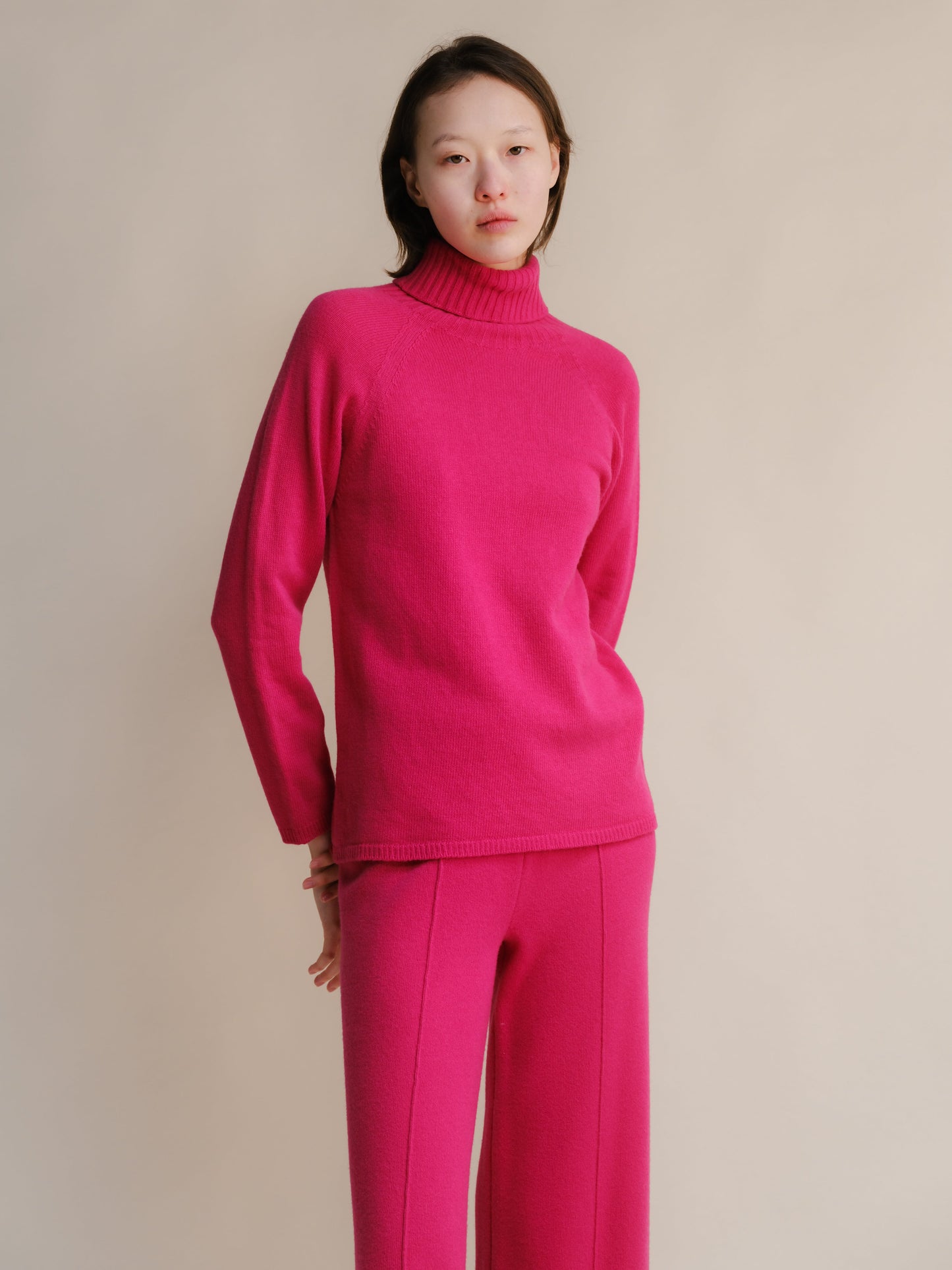 Cashmere Mix Turtleneck Sweater (3D-Knit)