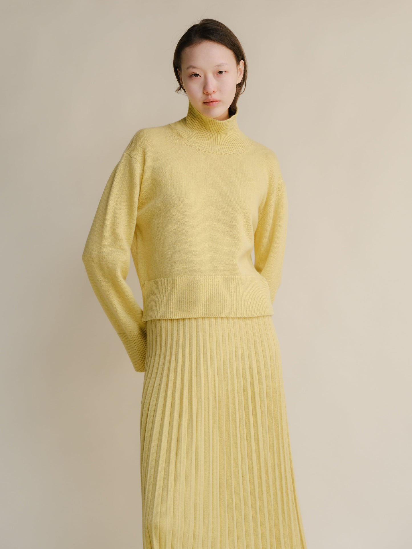 Cashmere Mix Turtleneck Sweater