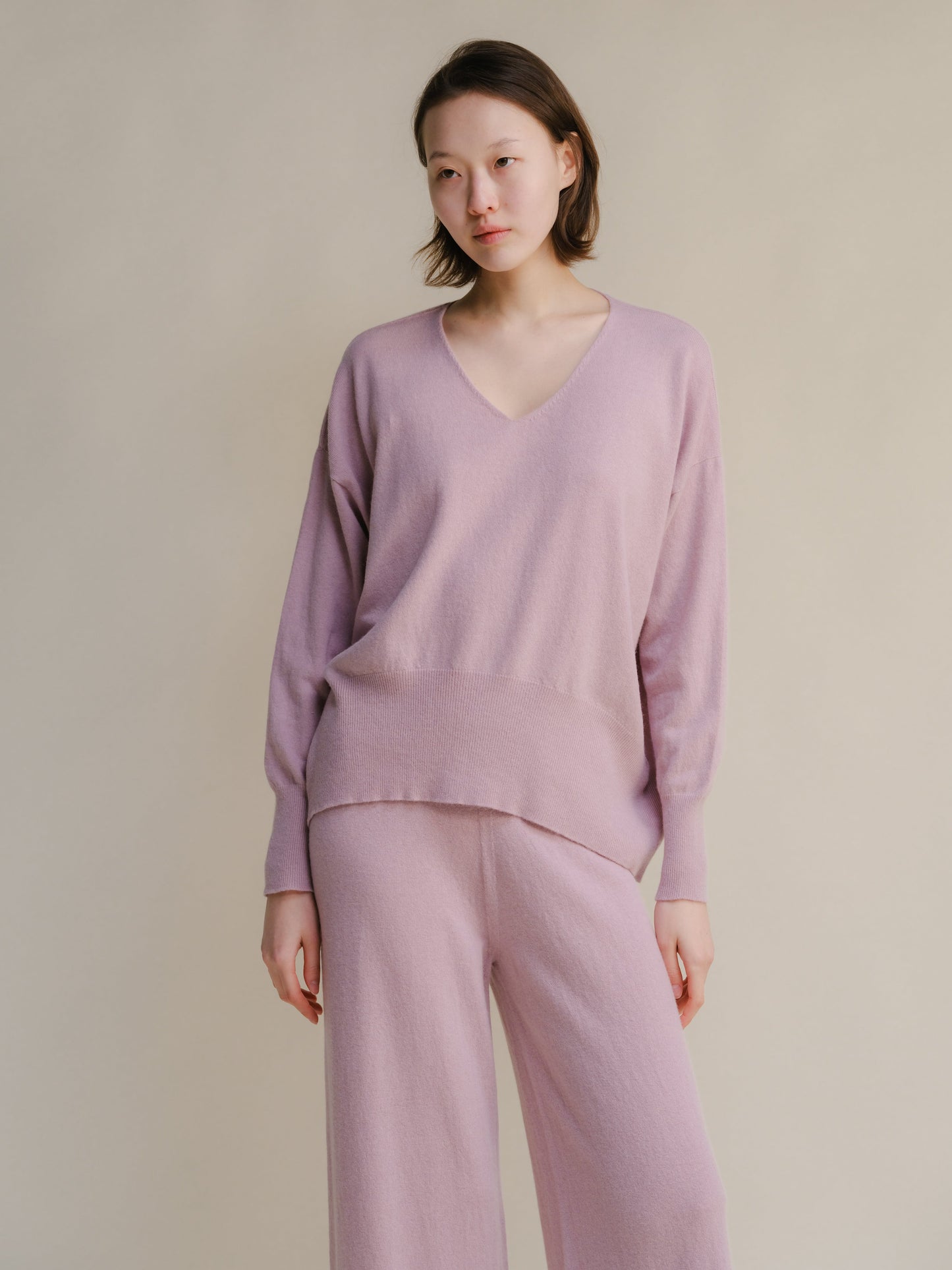 Cashmere Mix Maxi V-Neck Sweater