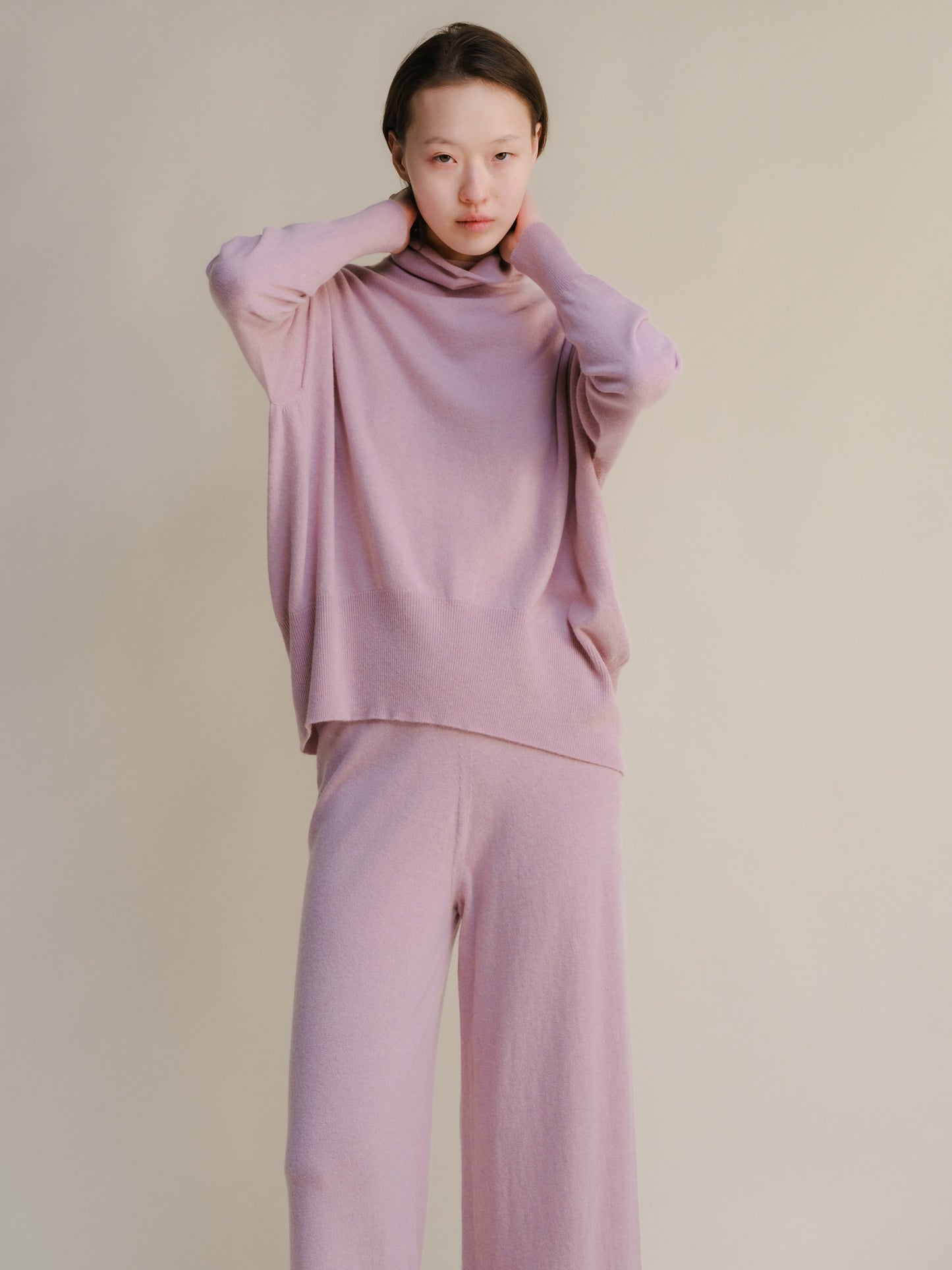 Cashmere Mix Maxi Turtleneck Sweater (3D-Knit)