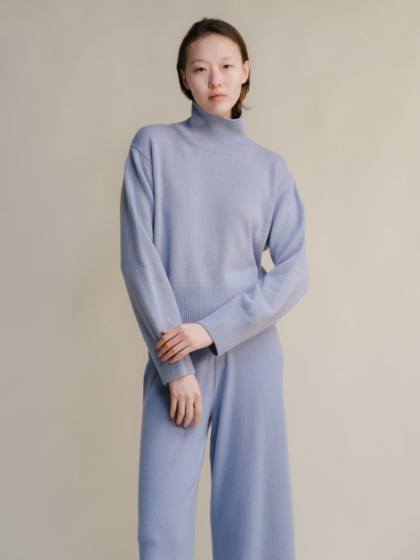 Cashmere Mix Turtleneck Sweater