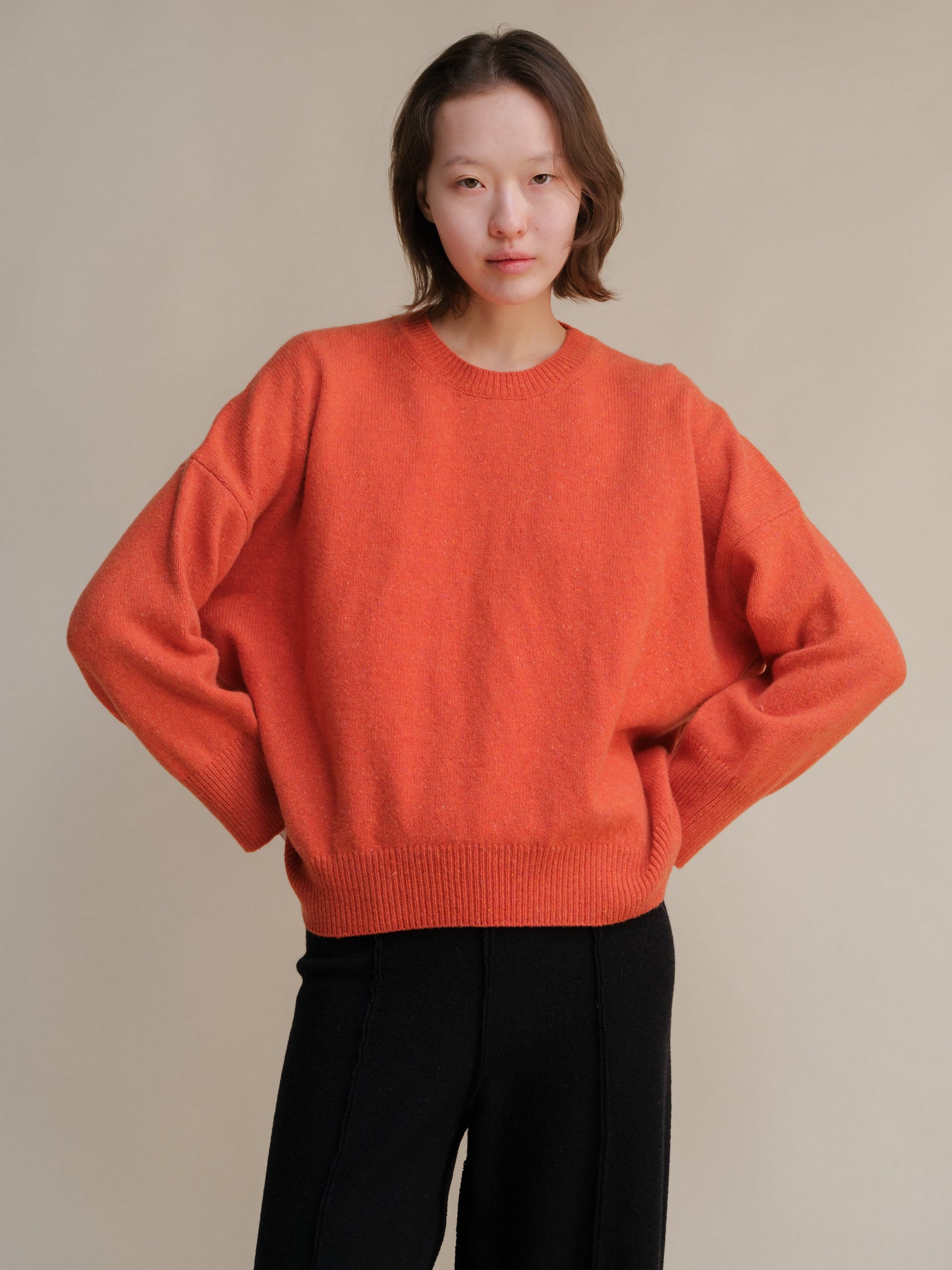 Tweed Oversized Crewneck