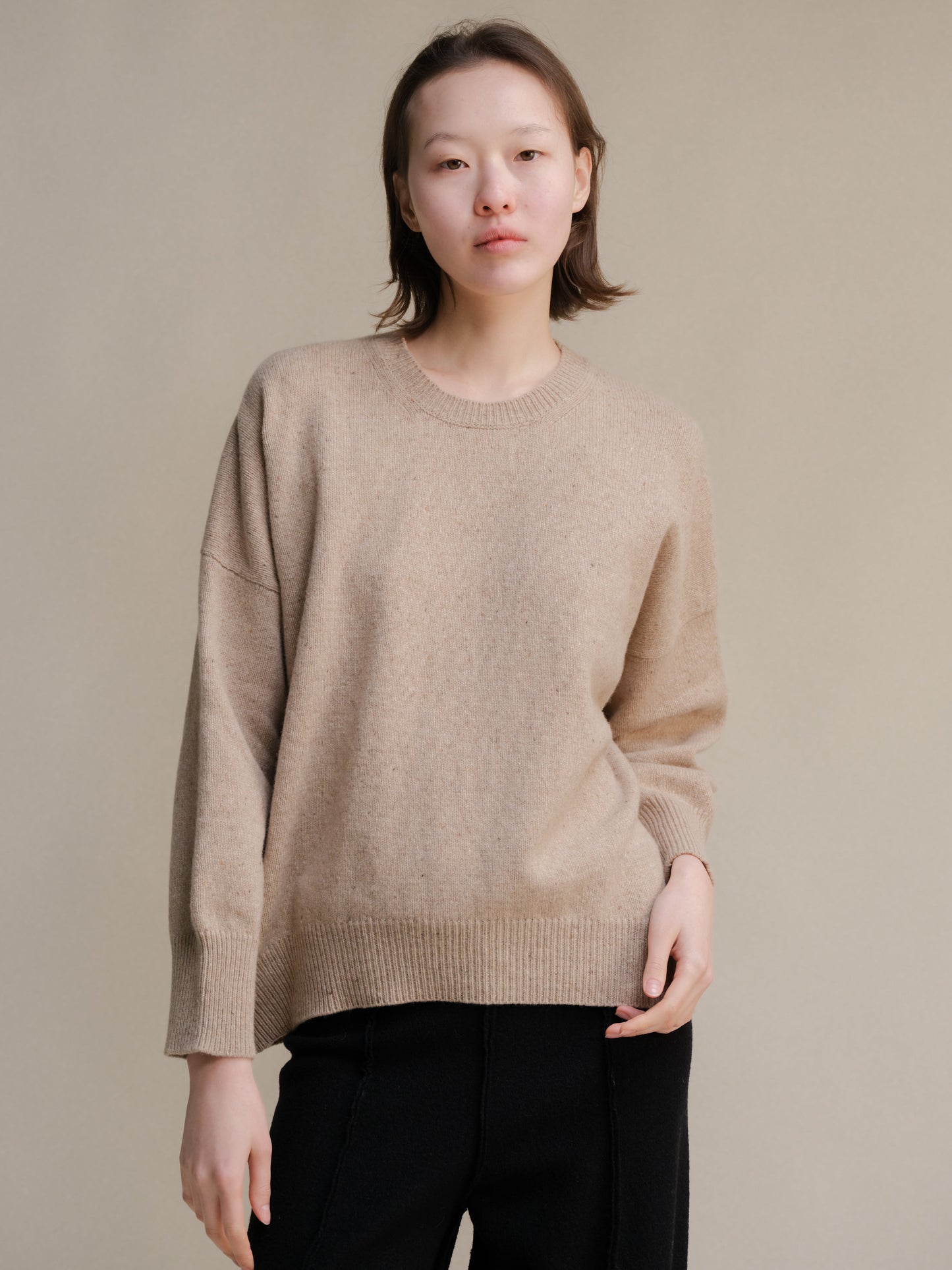 Tweed Oversized Crewneck