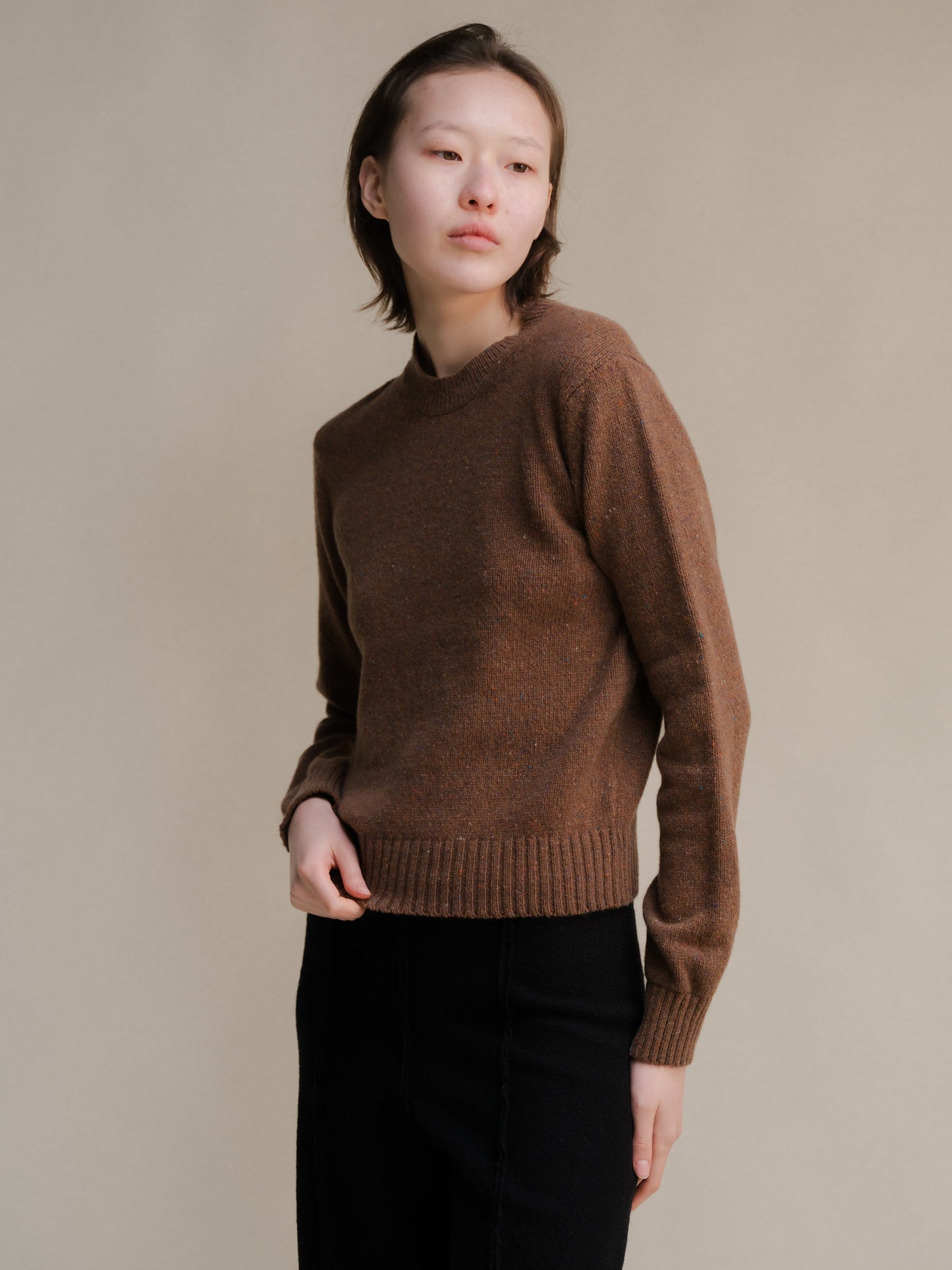 Tweed Crewneck Sweater