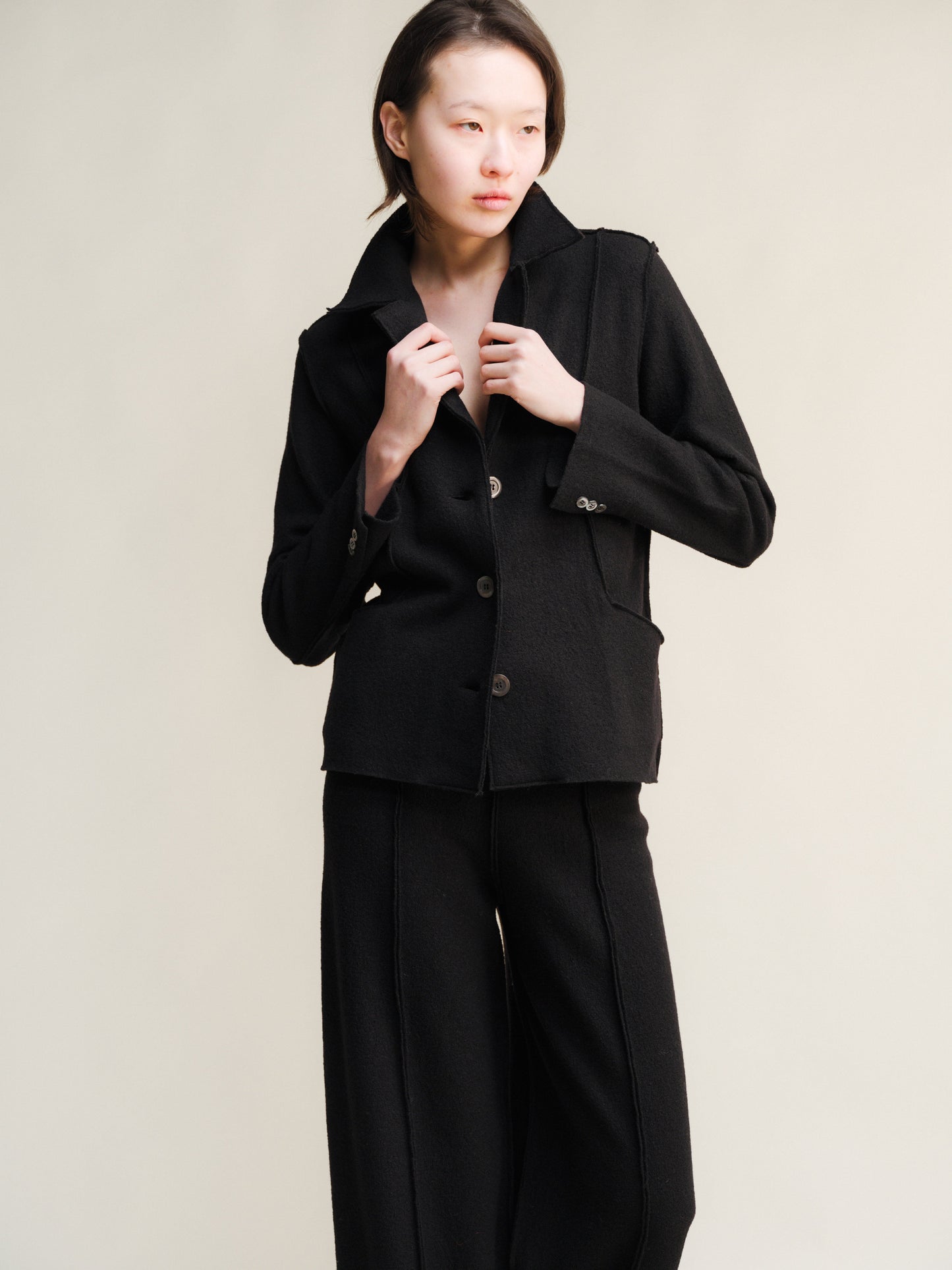 Boiled Wool Bar-Jacket