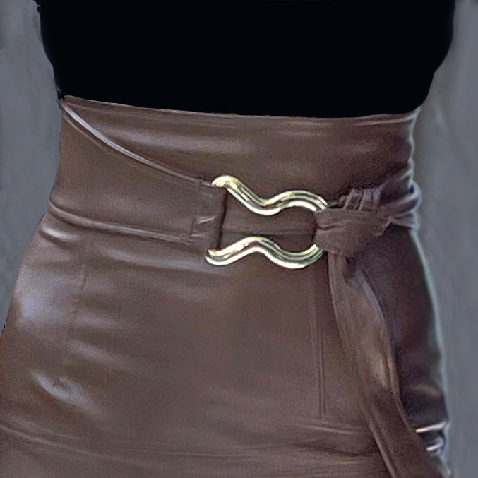 Cintura Fibbia Tabacco