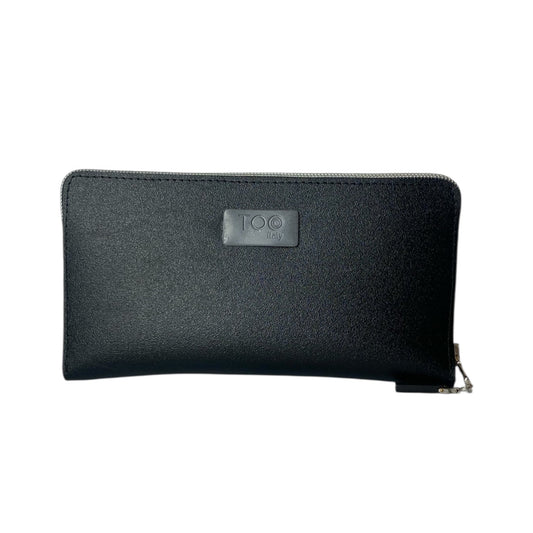 Portafoglio Maxi Nero Satinato - Portafoglio donna