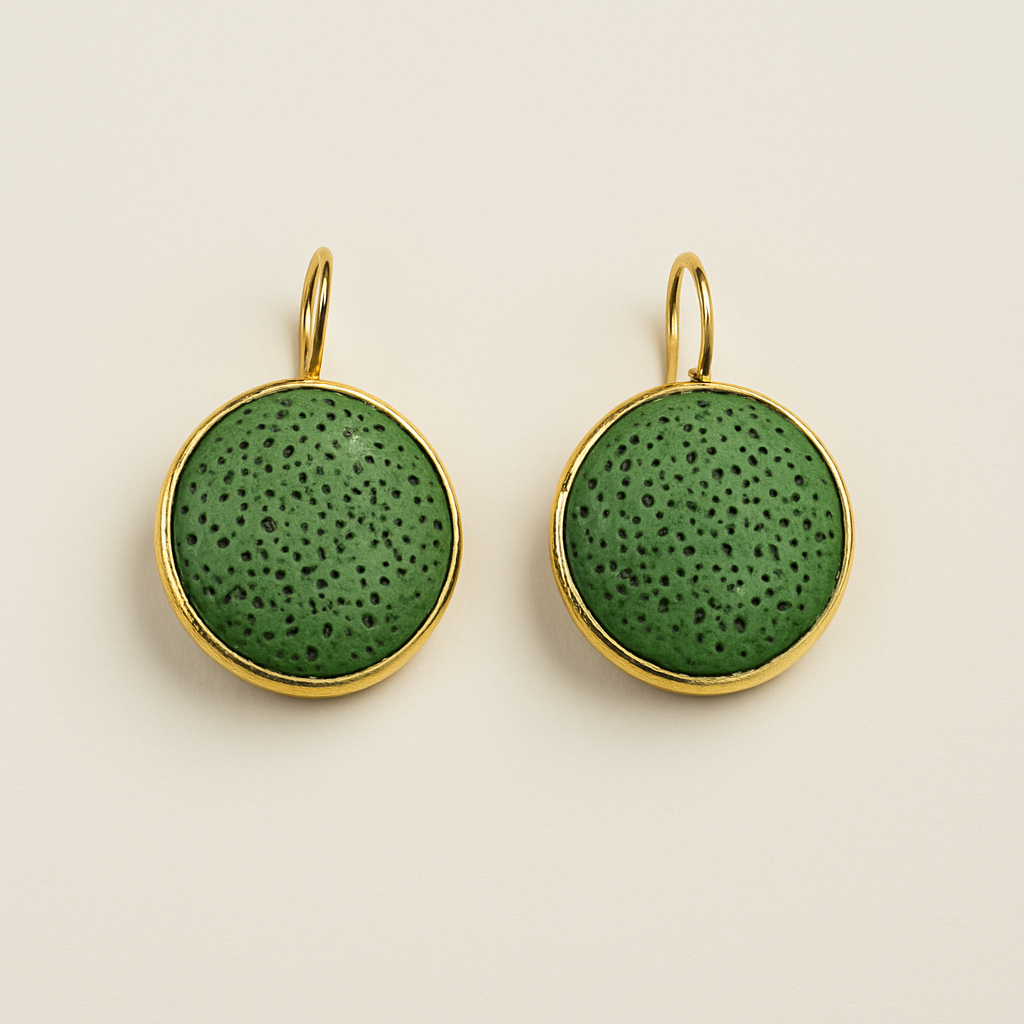 Lava Drop Earrings – Gold Plated