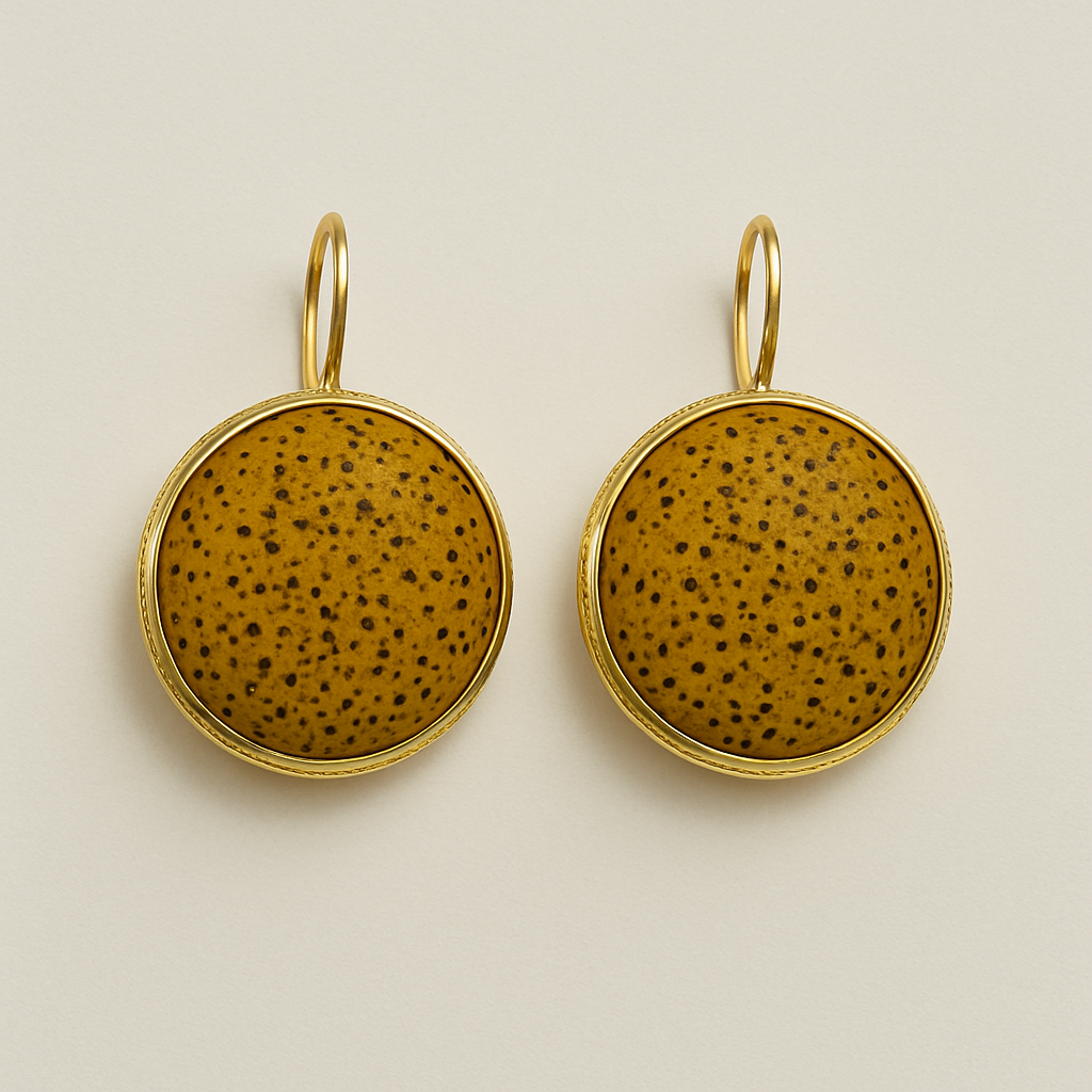 Lava Drop Earrings – Gold Plated