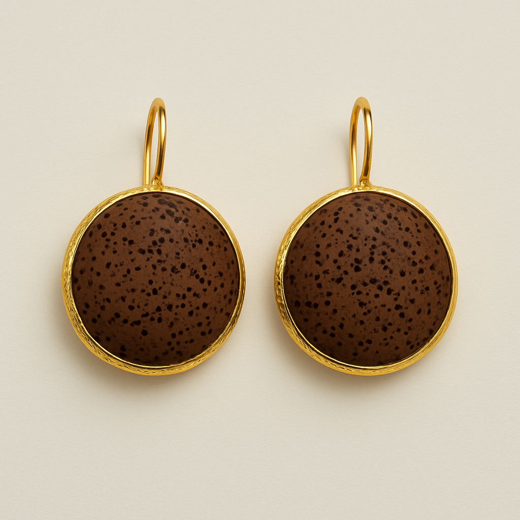 Lava Drop Earrings – Gold Plated