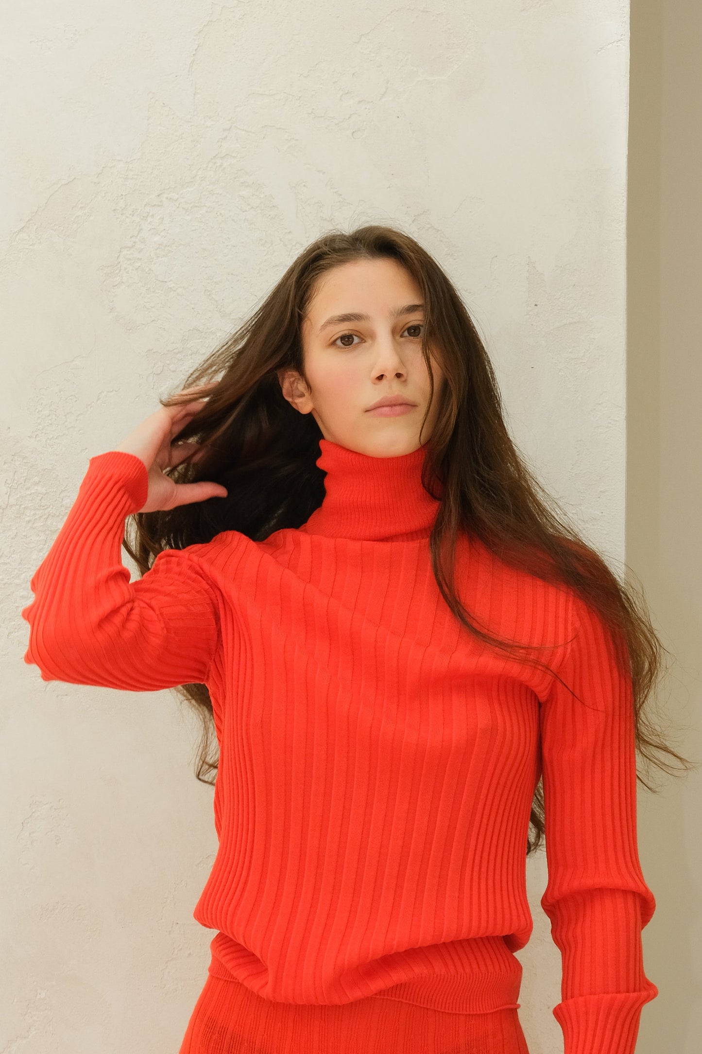 Extra Fine Merino Wool Ribbed Turtle Neck (3D-Knit)