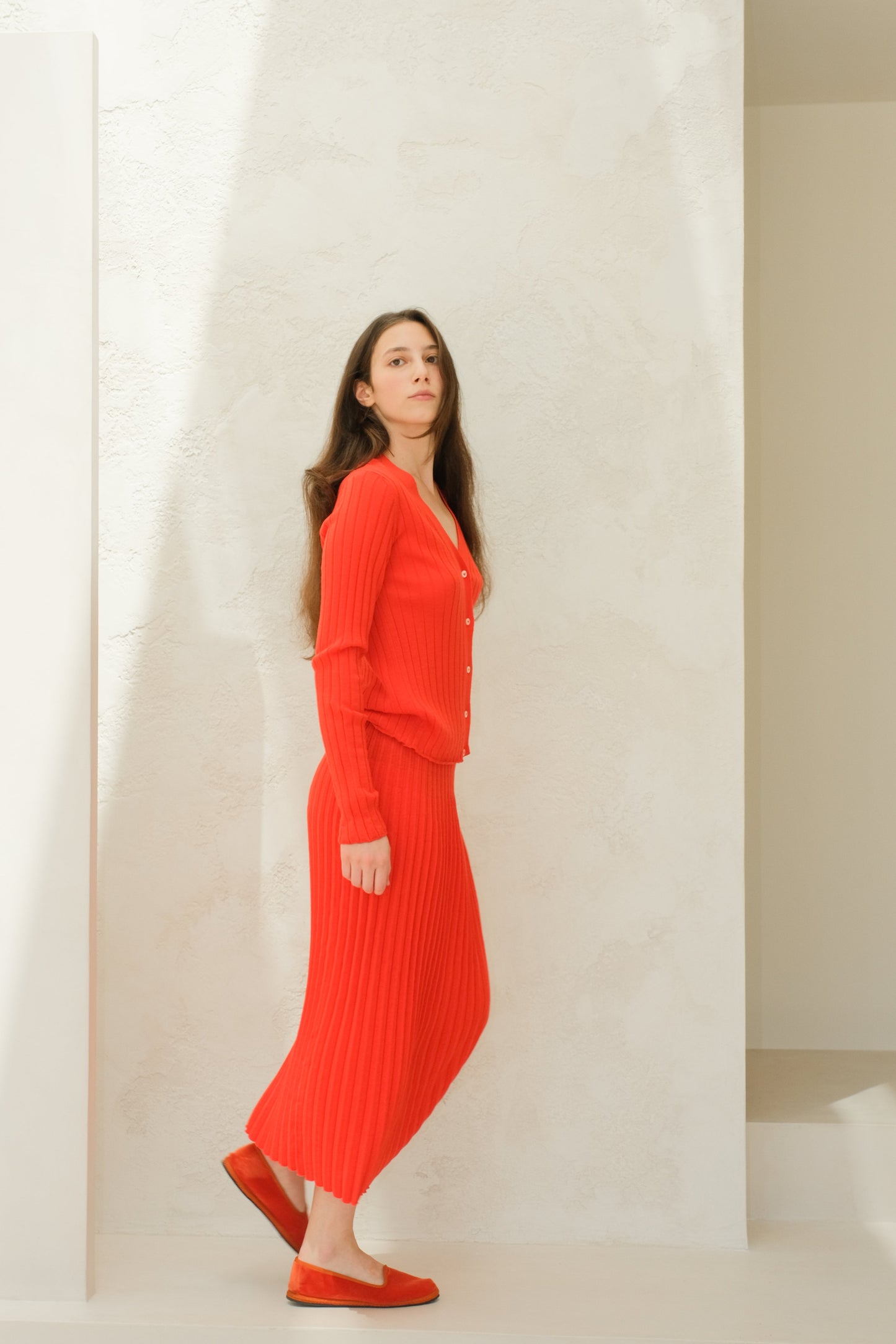 Extra Fine Merino Wool Plissè Skirt (3D-Knit)