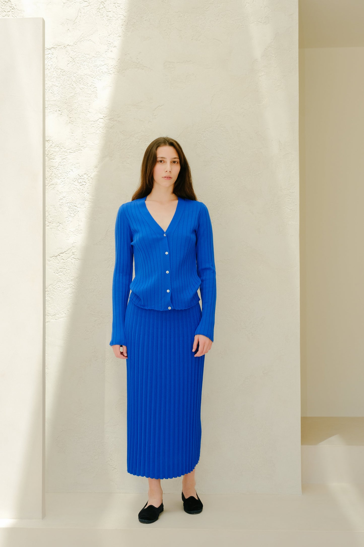 Extra Fine Merino Wool Plissè Skirt (3D-Knit)