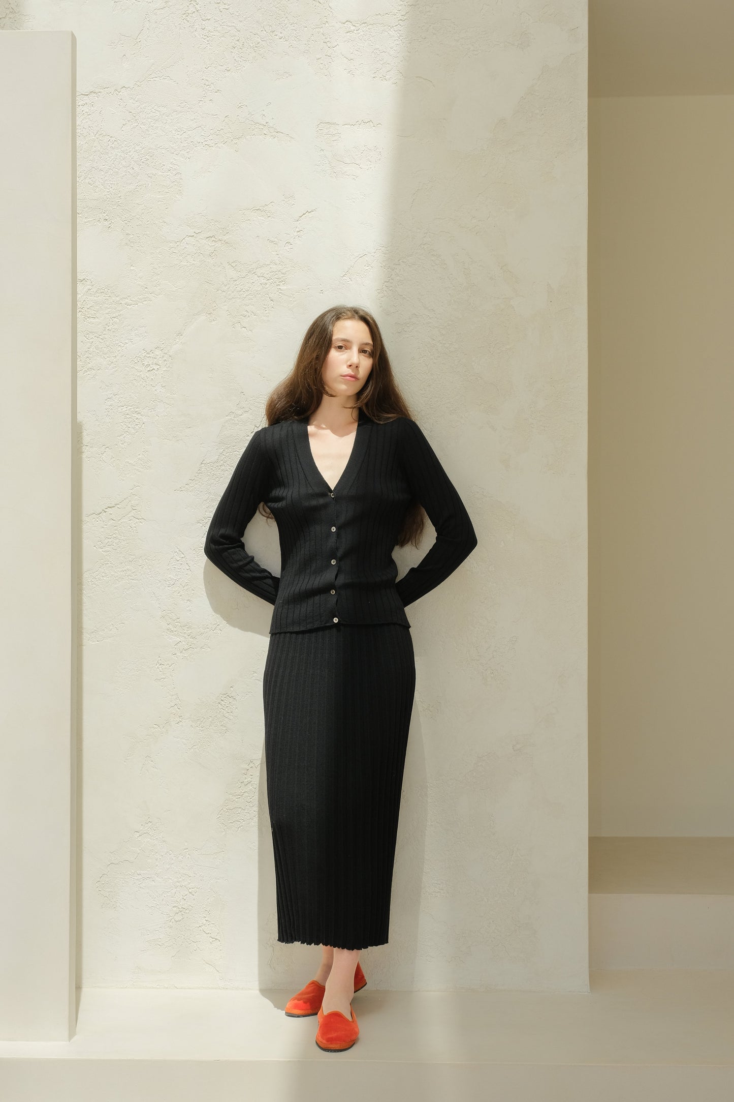 Extra Fine Merino Wool Plissè Skirt (3D-Knit)