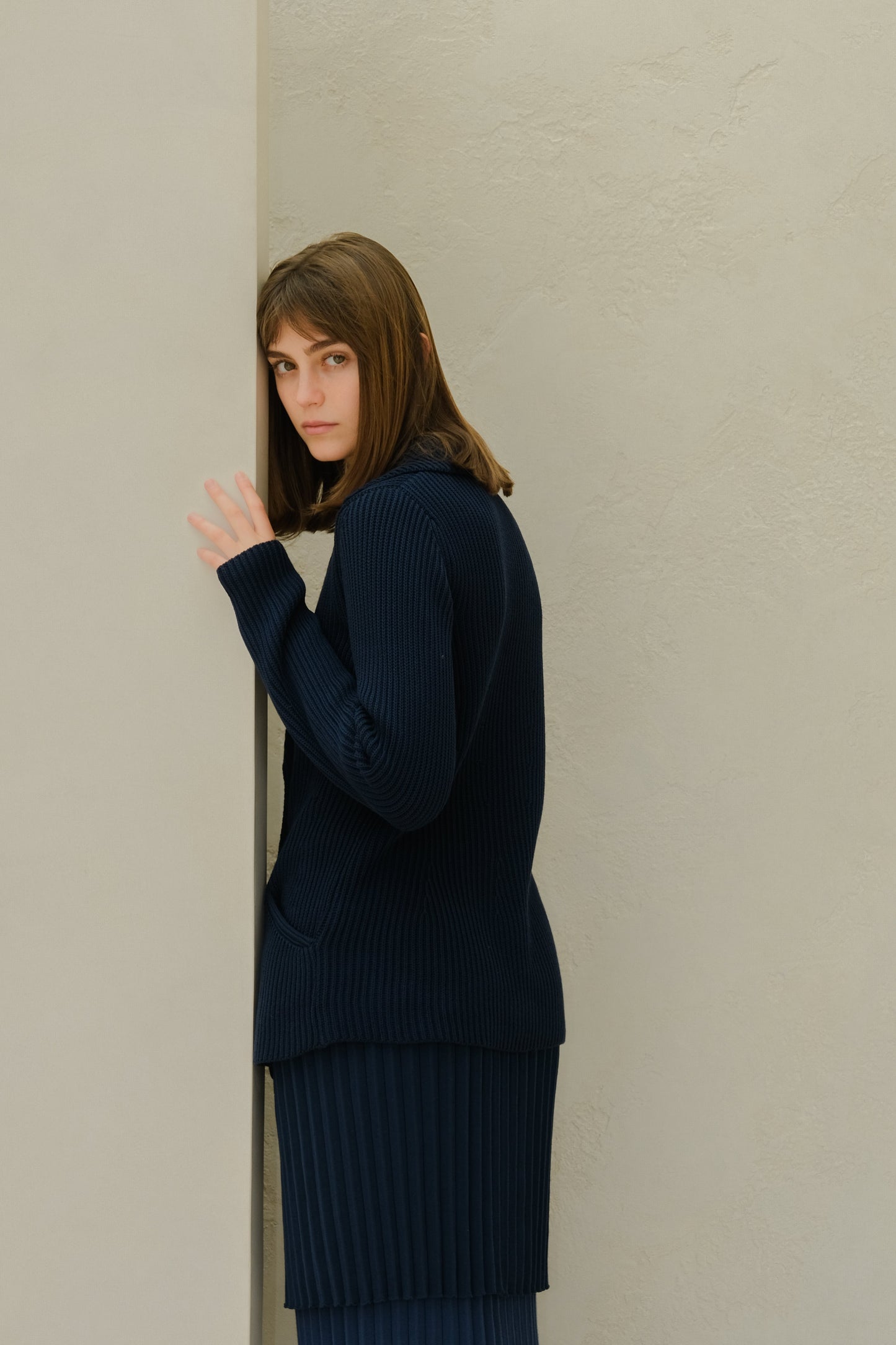 Fine Cotton Double Breasted Jacket