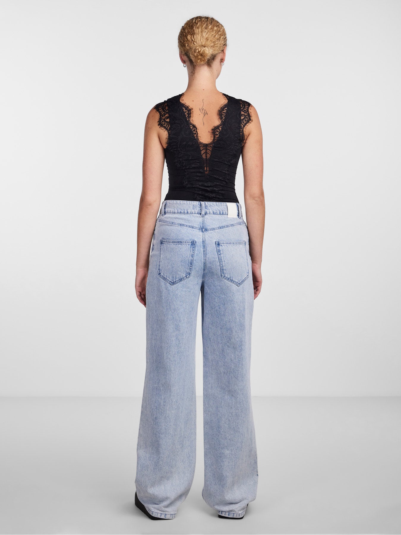 body di pizzo e cotone PIECIS - Glamourabbigliamentodonna