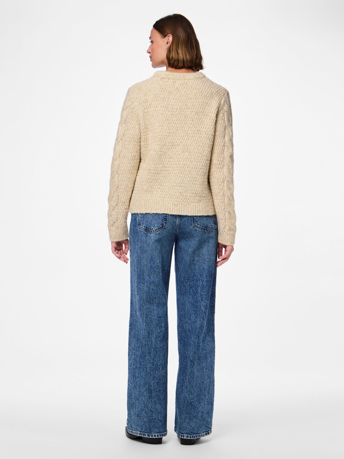 MAGLIONE CON TRECCE PIECES - Glamourabbigliamentodonna