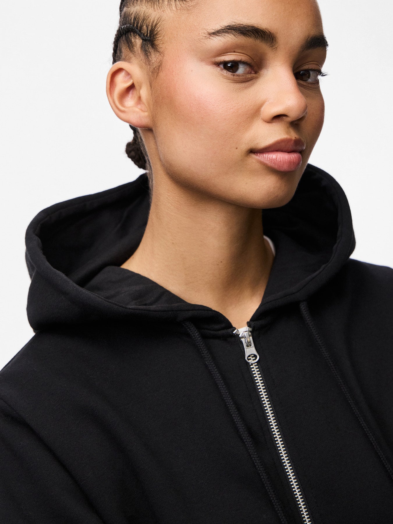 FELPA CON CAPPUCCIO PCCHILLI LS ZIP HOODIE NOOS BC - Glamourabbigliamentodonna