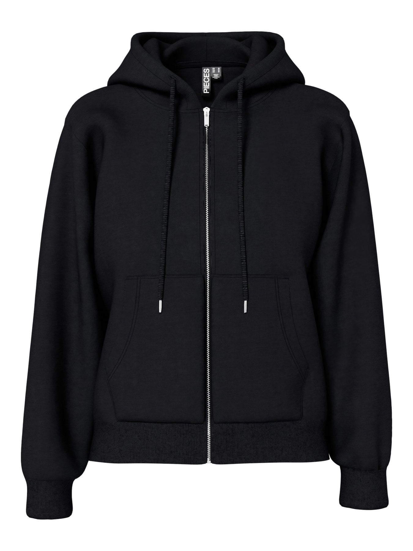 FELPA CON CAPPUCCIO PCCHILLI LS ZIP HOODIE NOOS BC - Glamourabbigliamentodonna