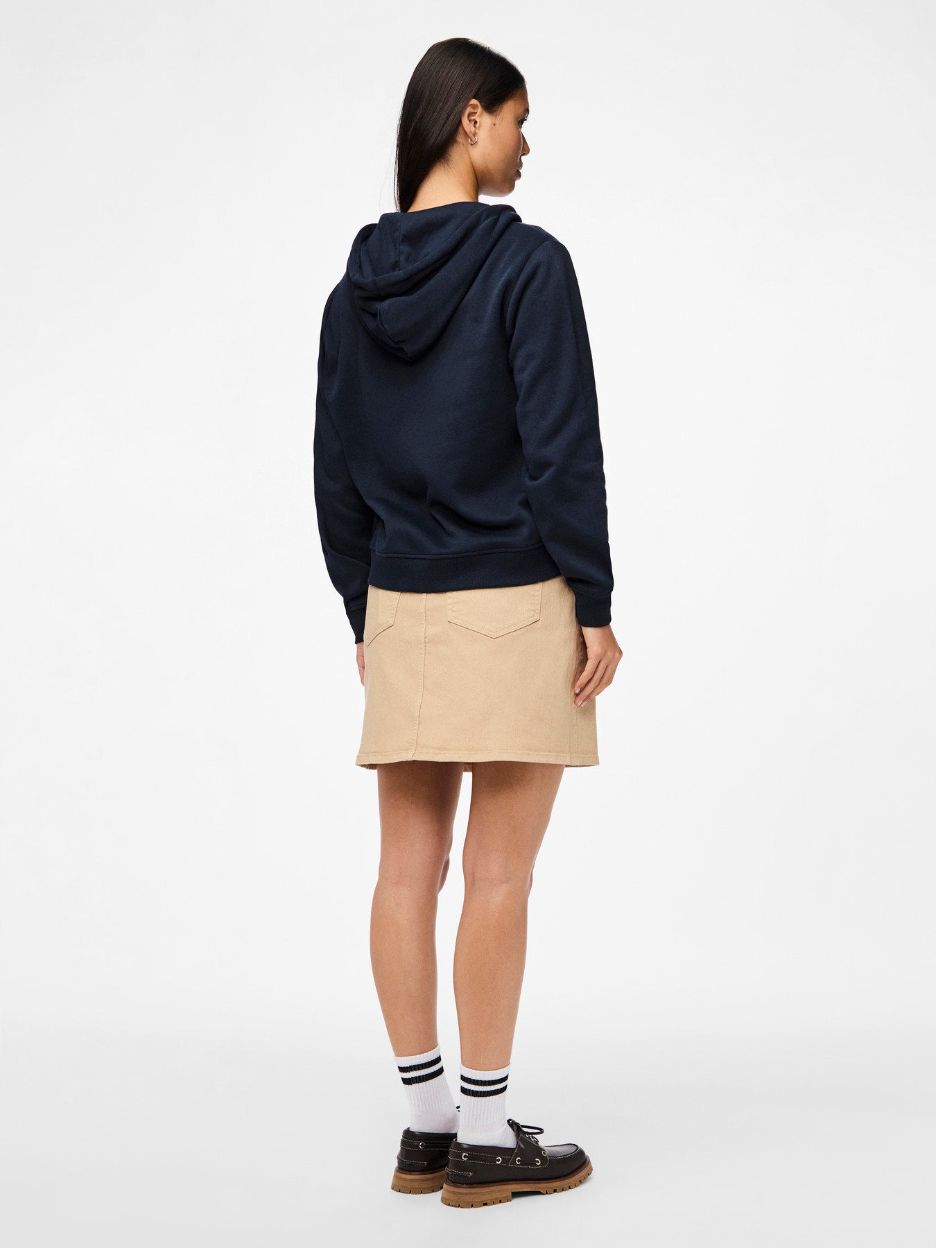 FELPA CON CAPPUCCIO PCCHILLI LS ZIP HOODIE NOOS BC - Glamourabbigliamentodonna