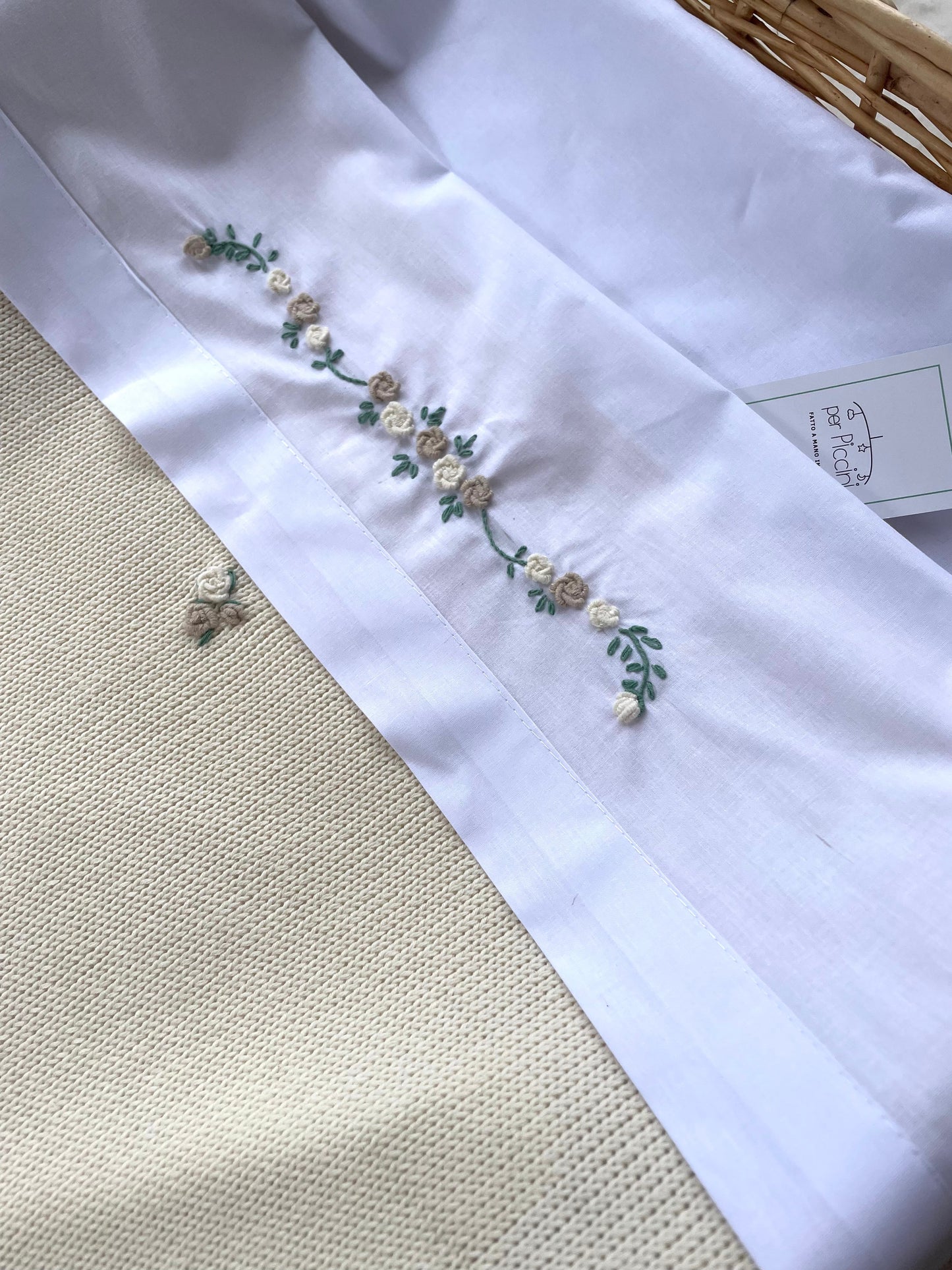 Copertina "Roselline" in lana baby