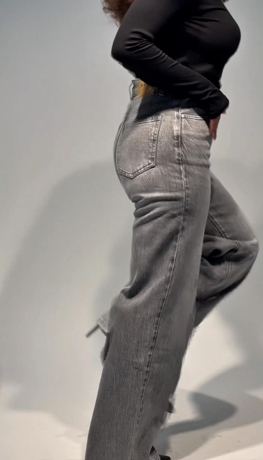 jeans palazzo grigio extyn