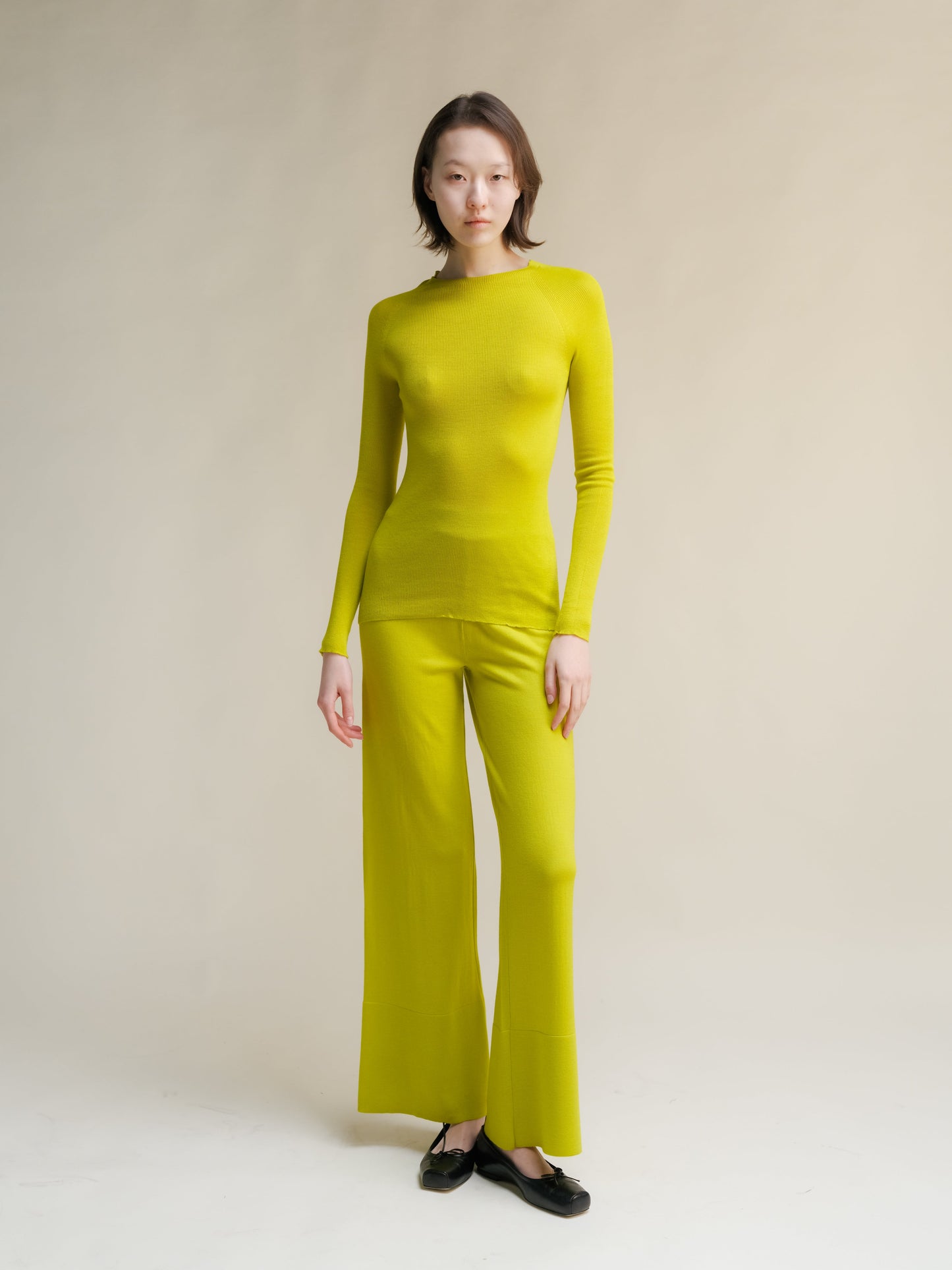 Extra Fine Merino Wide-Leg Trousers