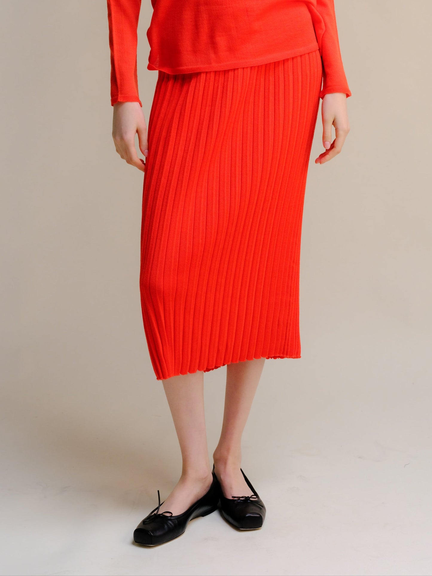 Extra Fine Merino Wool Plissè Skirt (3D-Knit)