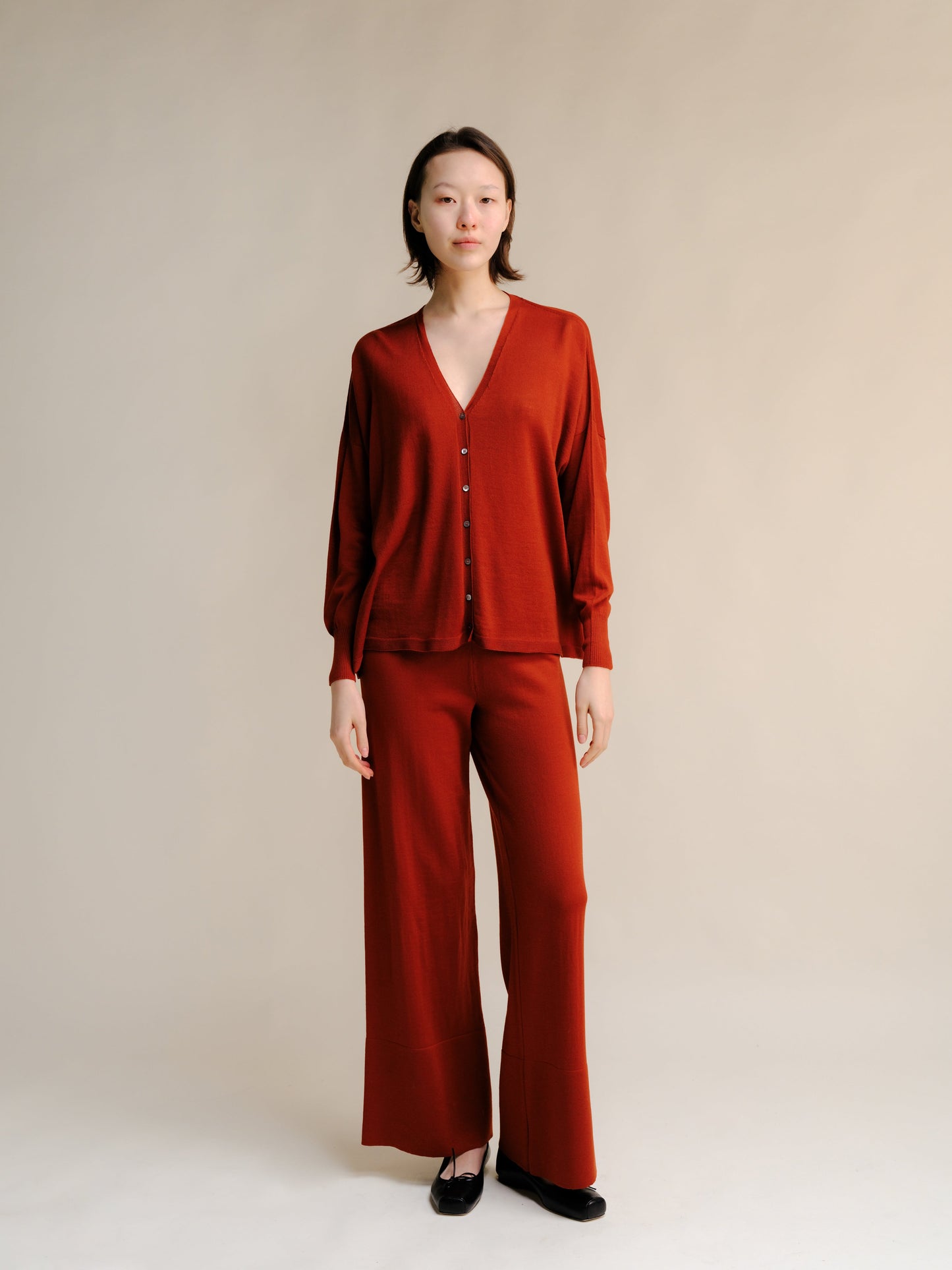 Extra Fine Merino Wide-Leg Trousers