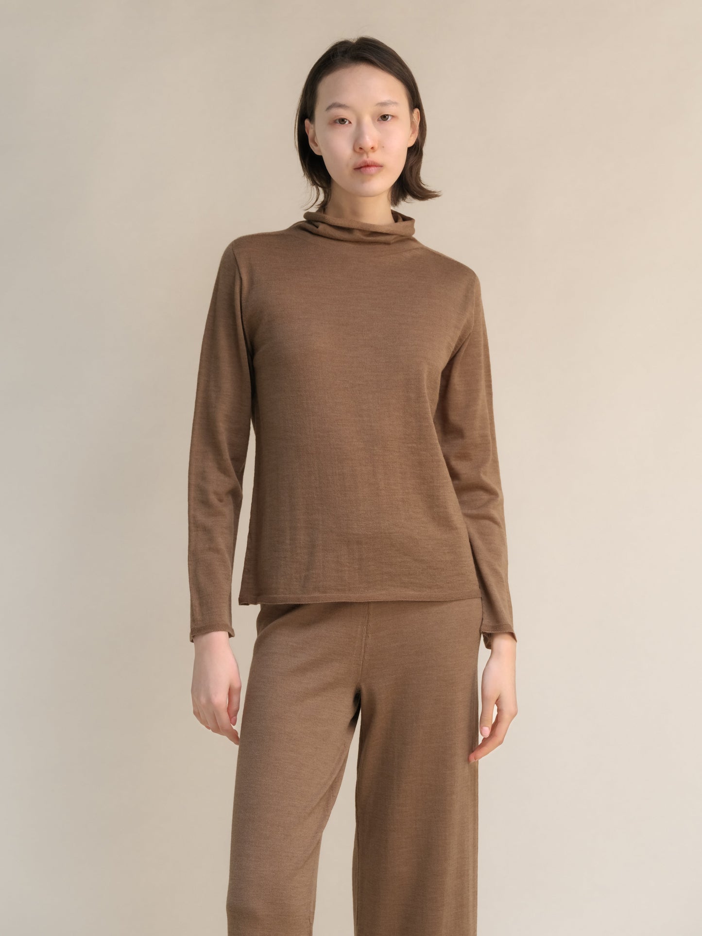 Extra Fine Merino Wool Relaxed Turtleneck (3D-Knit)