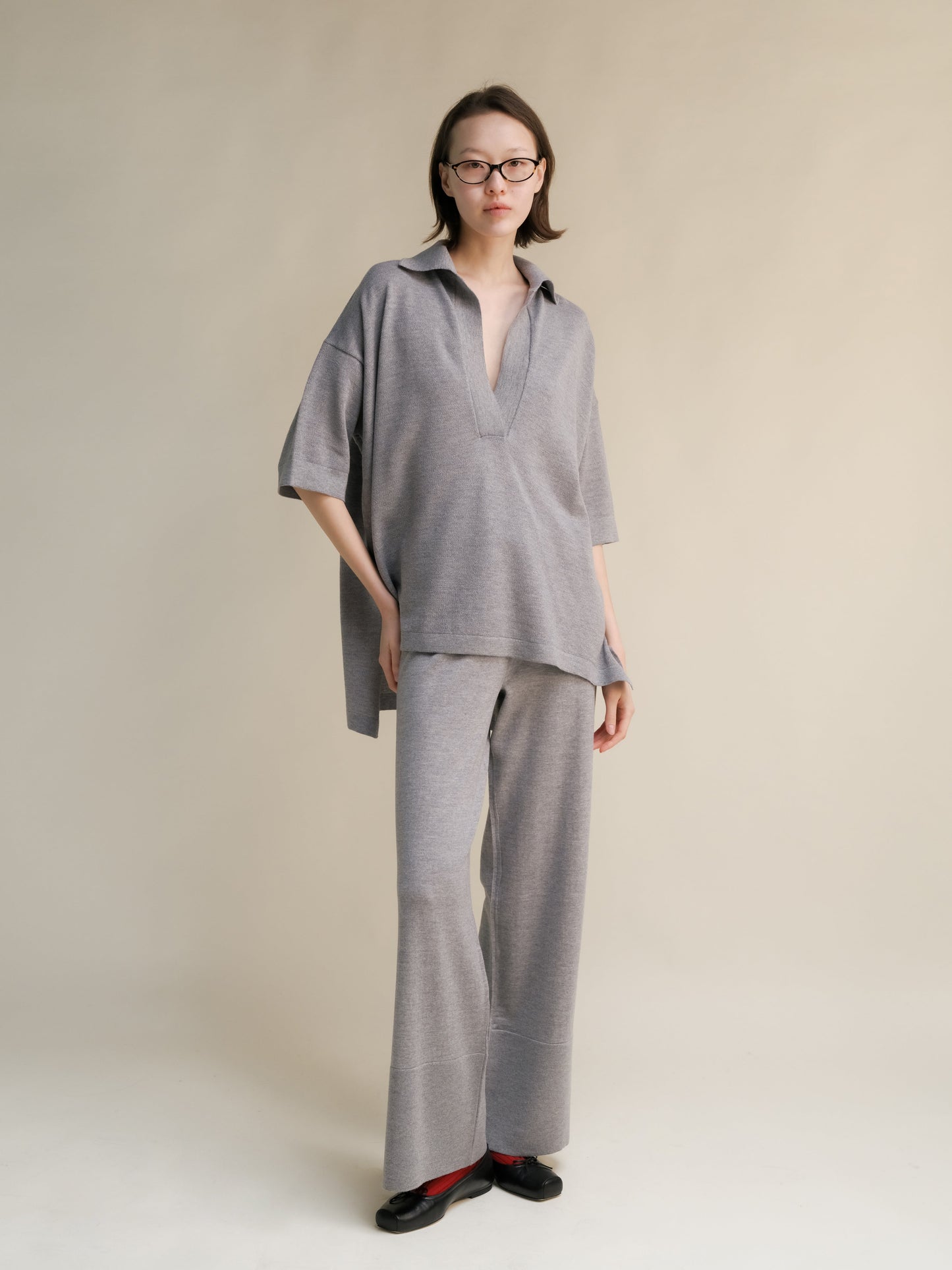 Extra Fine Merino Wool Maxi Polo