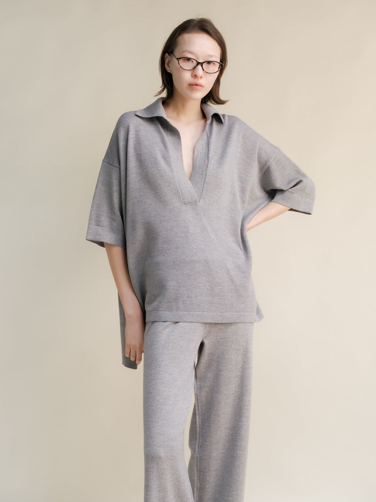 Extra Fine Merino Wool Maxi Polo