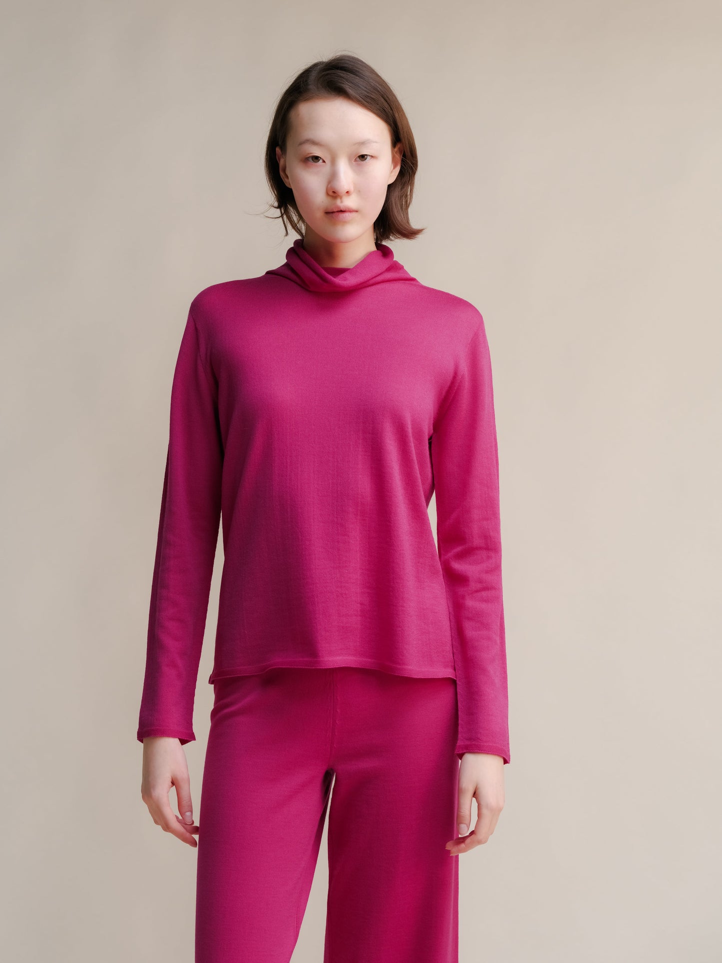 Extra Fine Merino Wool Relaxed Turtleneck (3D-Knit)
