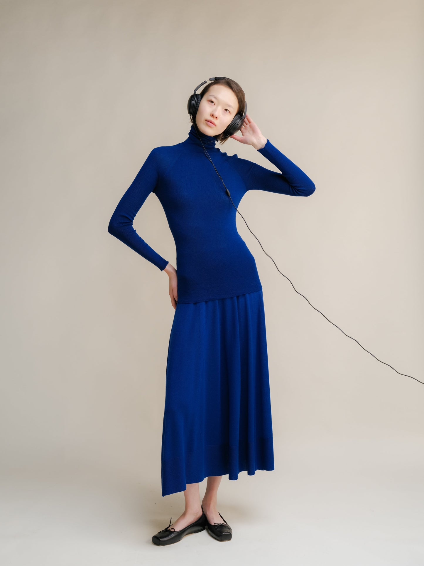 Extra Fine Merino Wool Ribbed Turtleneck (3D-Knit)