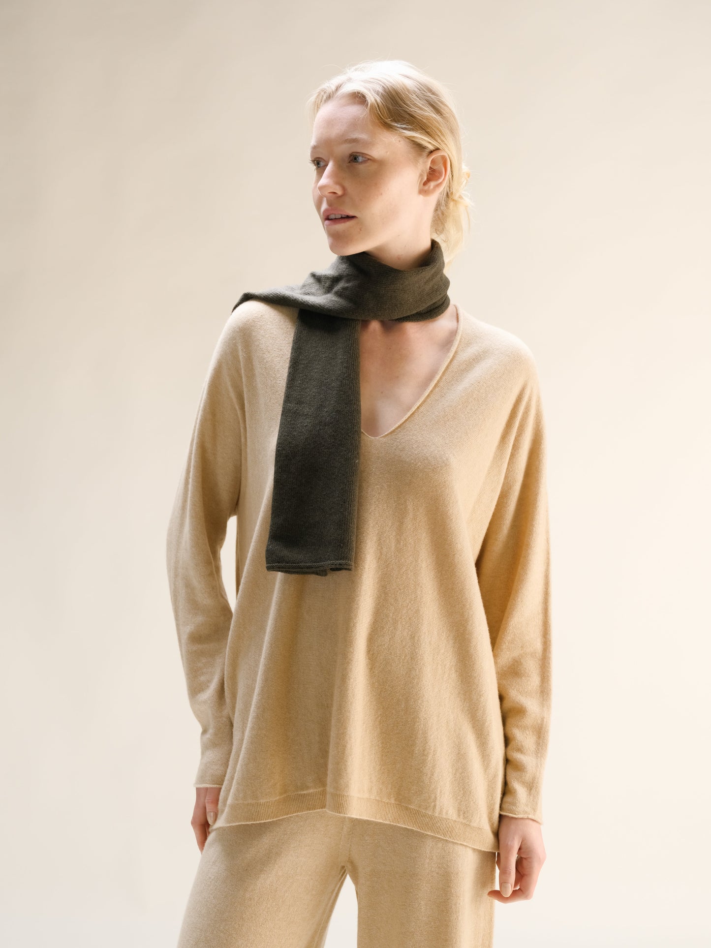 Cashmere Mix Jabot